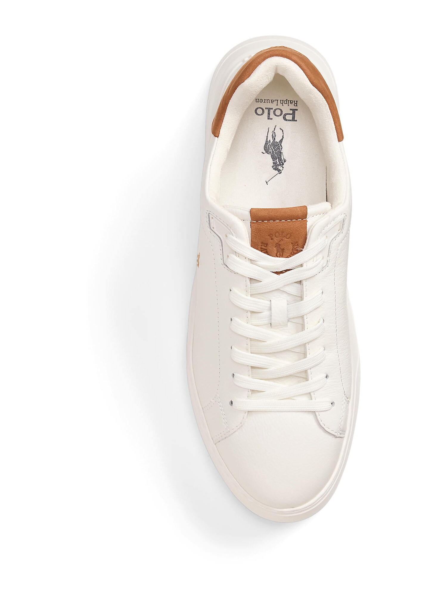 Polo Ralph Lauren Zapatillas deportivas bajas 'COURT'  caramelo / blanco – imagen 3
