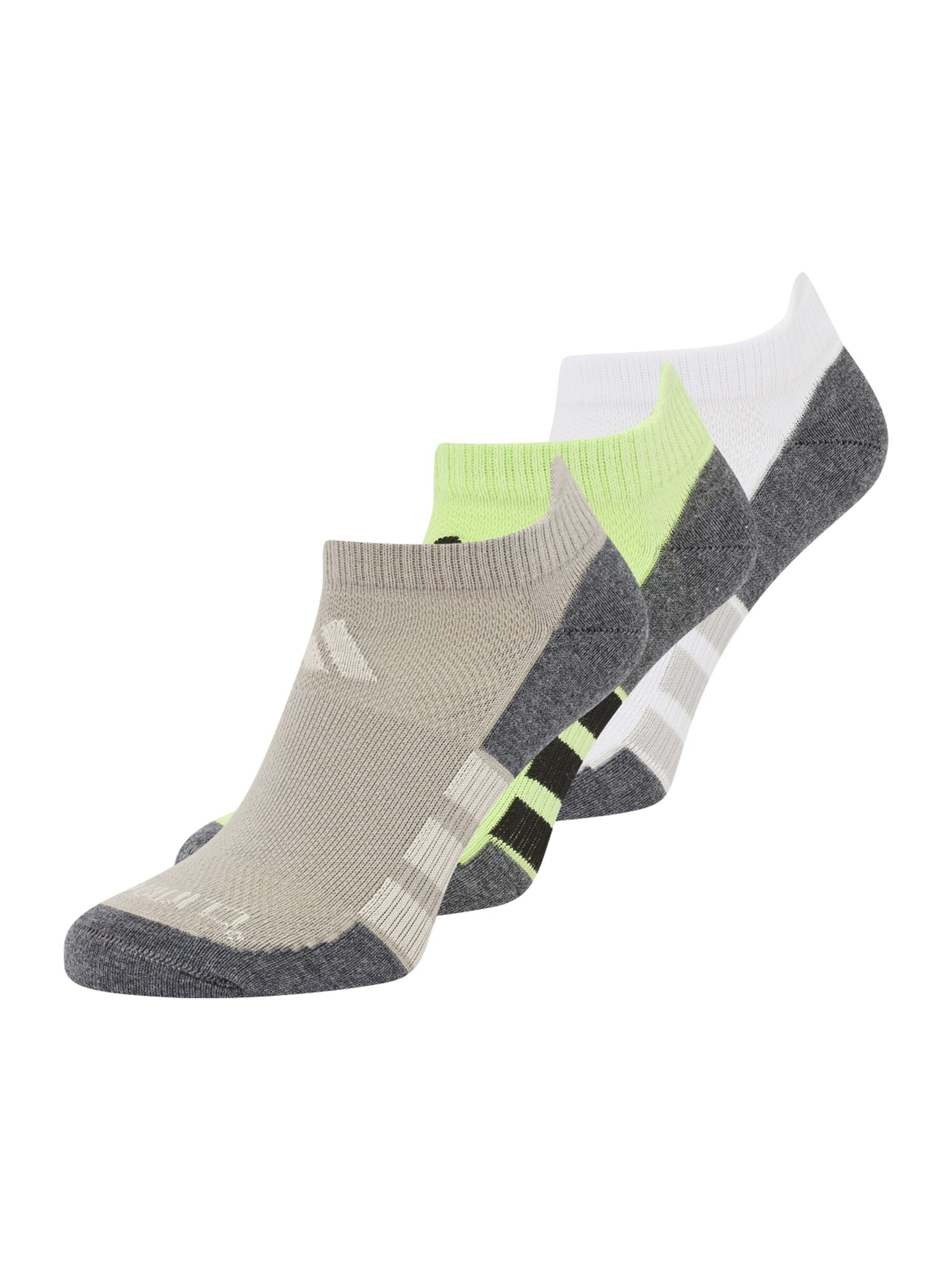 ADIDAS SPORTSWEAR Sportzoknik  sötét bézs / világoszöld / fekete / fehér akciós termékkép 1