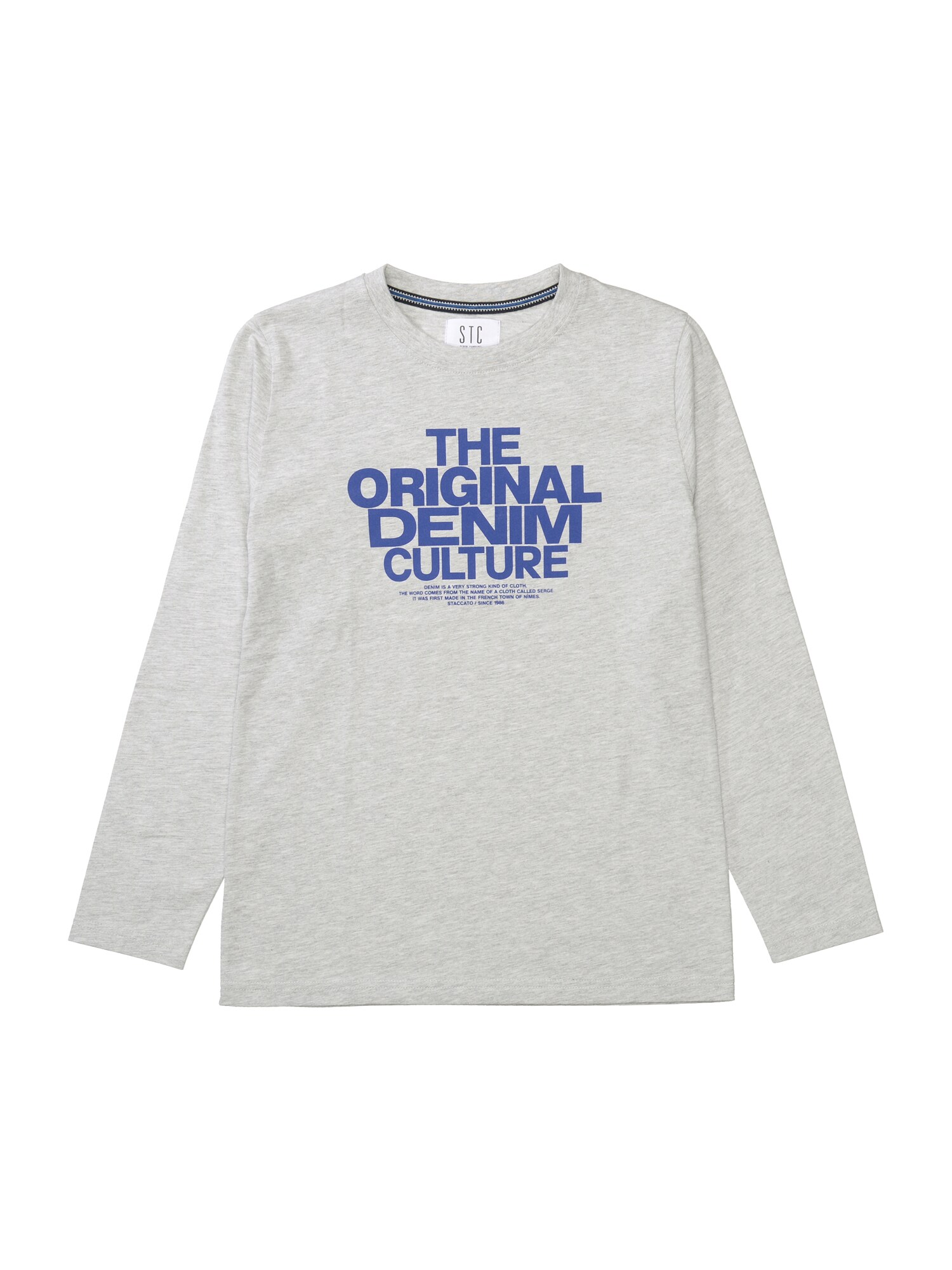 STACCATO Tricou  albastru / gri amestecat