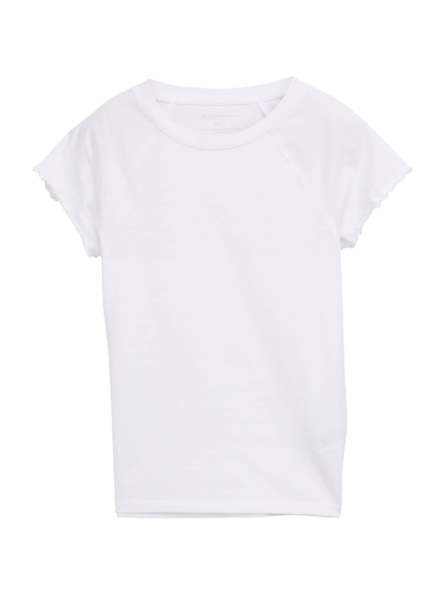 TOM TAILOR DENIM Tricou  alb