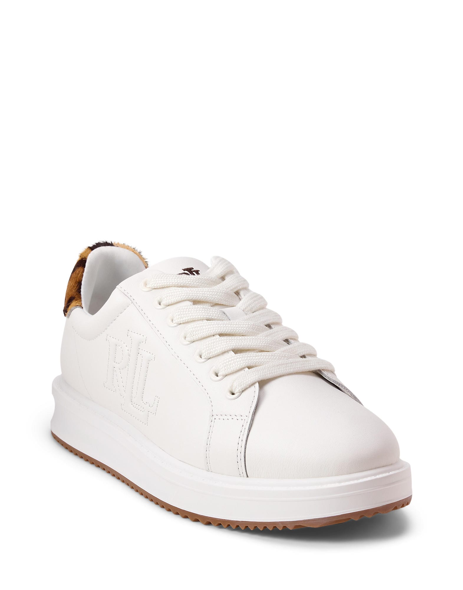 Lauren Ralph Lauren Sneaker low AINSLEY maro / maro deschis / negru / alb