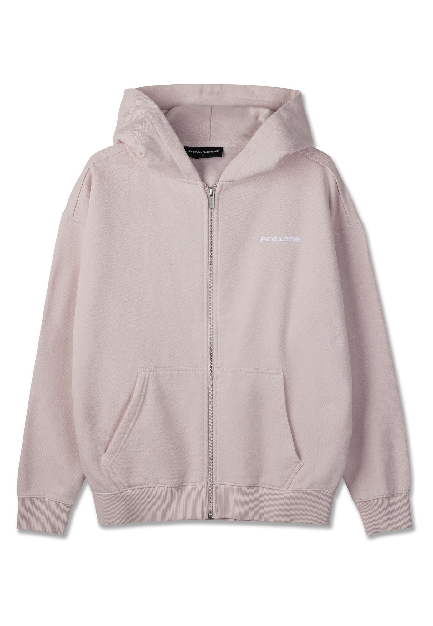 Pegador Sudadera con cremallera 'Clarita'  rosa / blanco