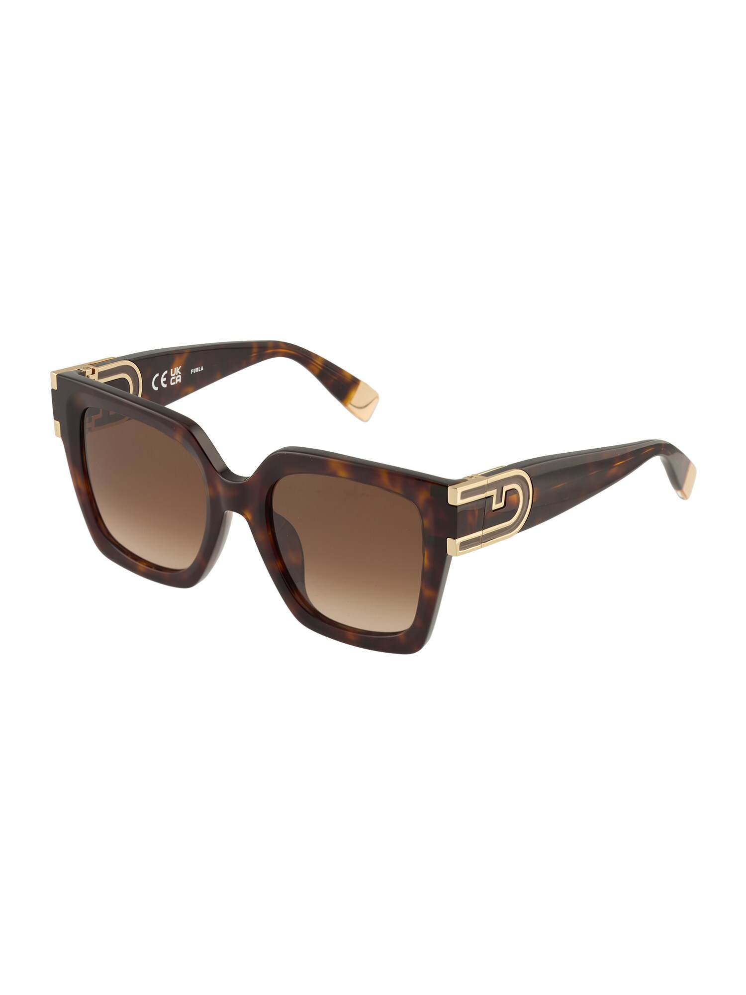 FURLA Ochelari de soare SFU878  maro caramel / maro închis