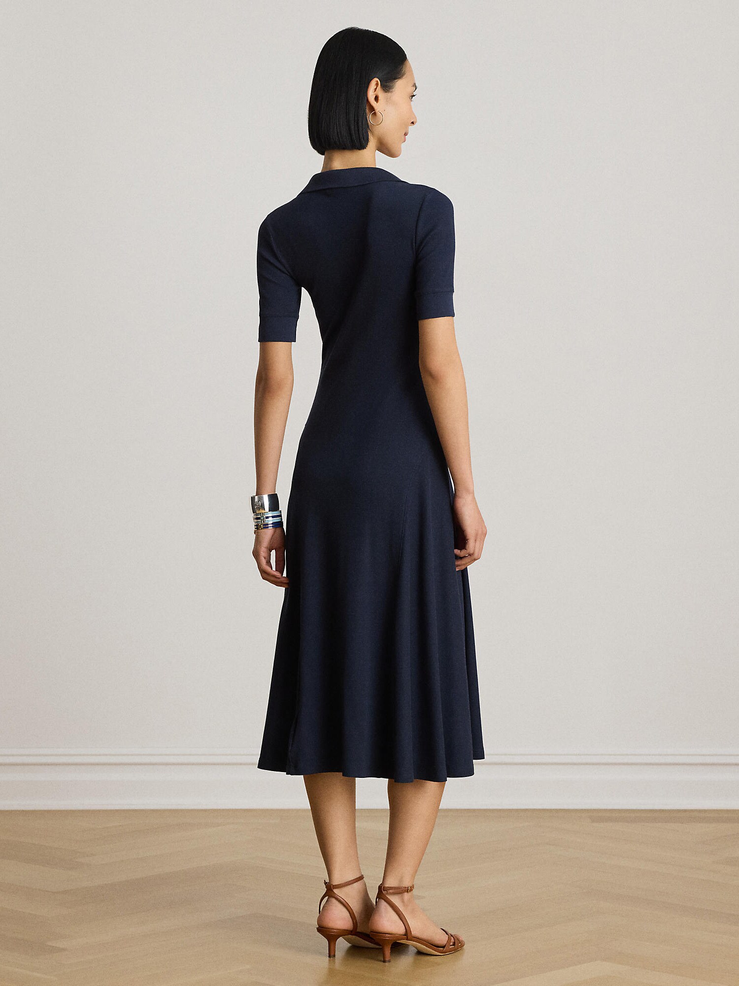 Lauren Ralph Lauren Vestido de punto navy – imagen 7