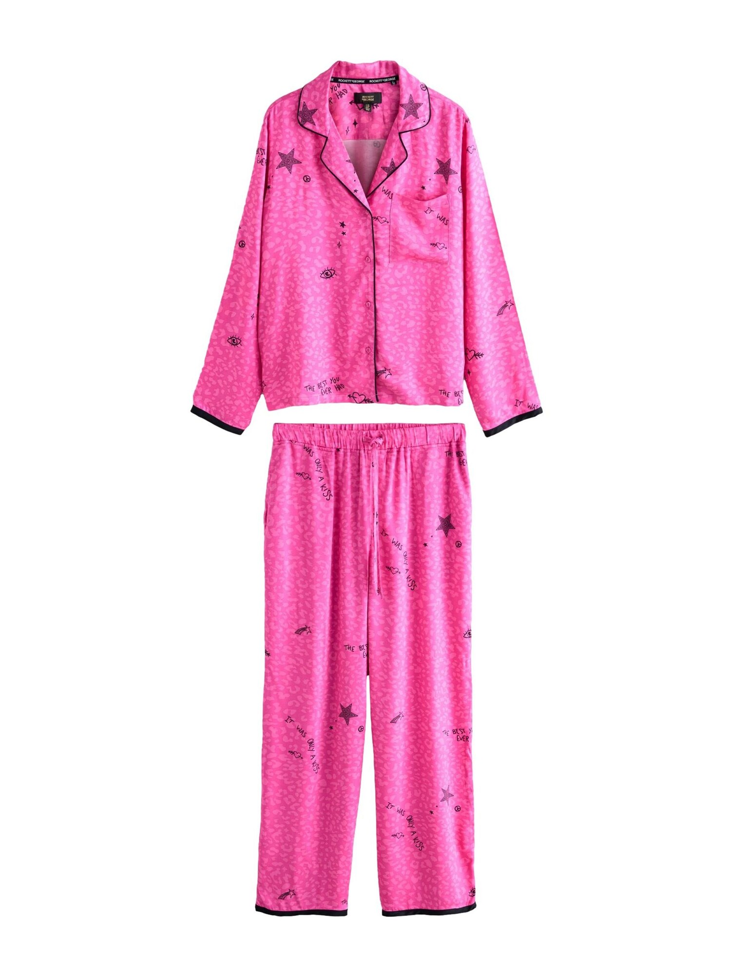 Rockett St George Pijama  roz / roz / negru