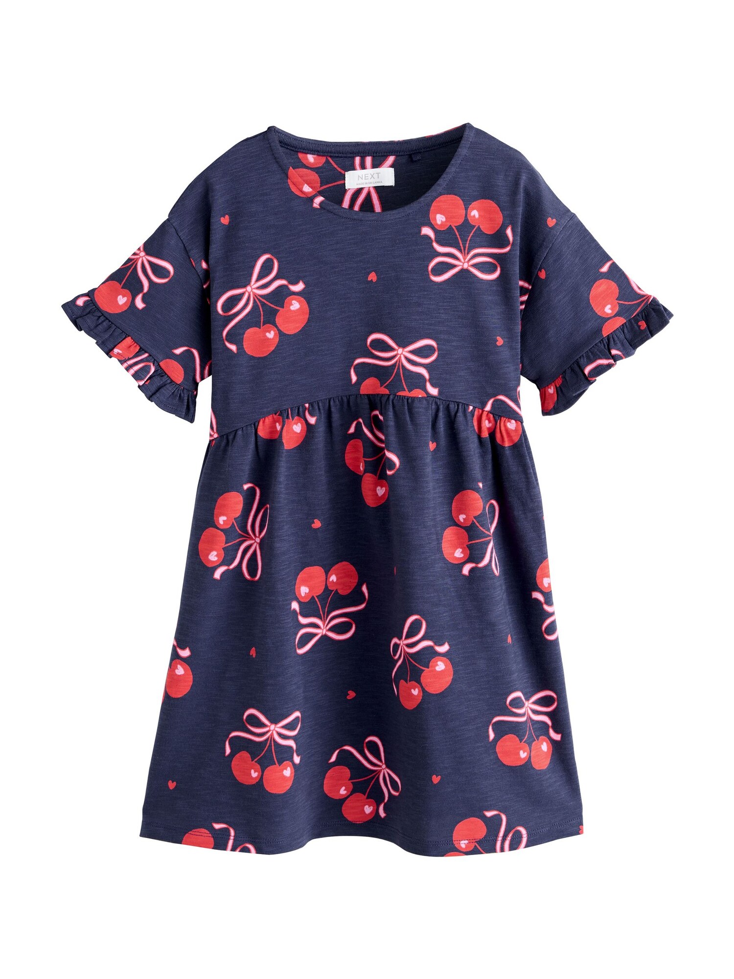Next Rochie  bleumarin / roz / roșu cireș