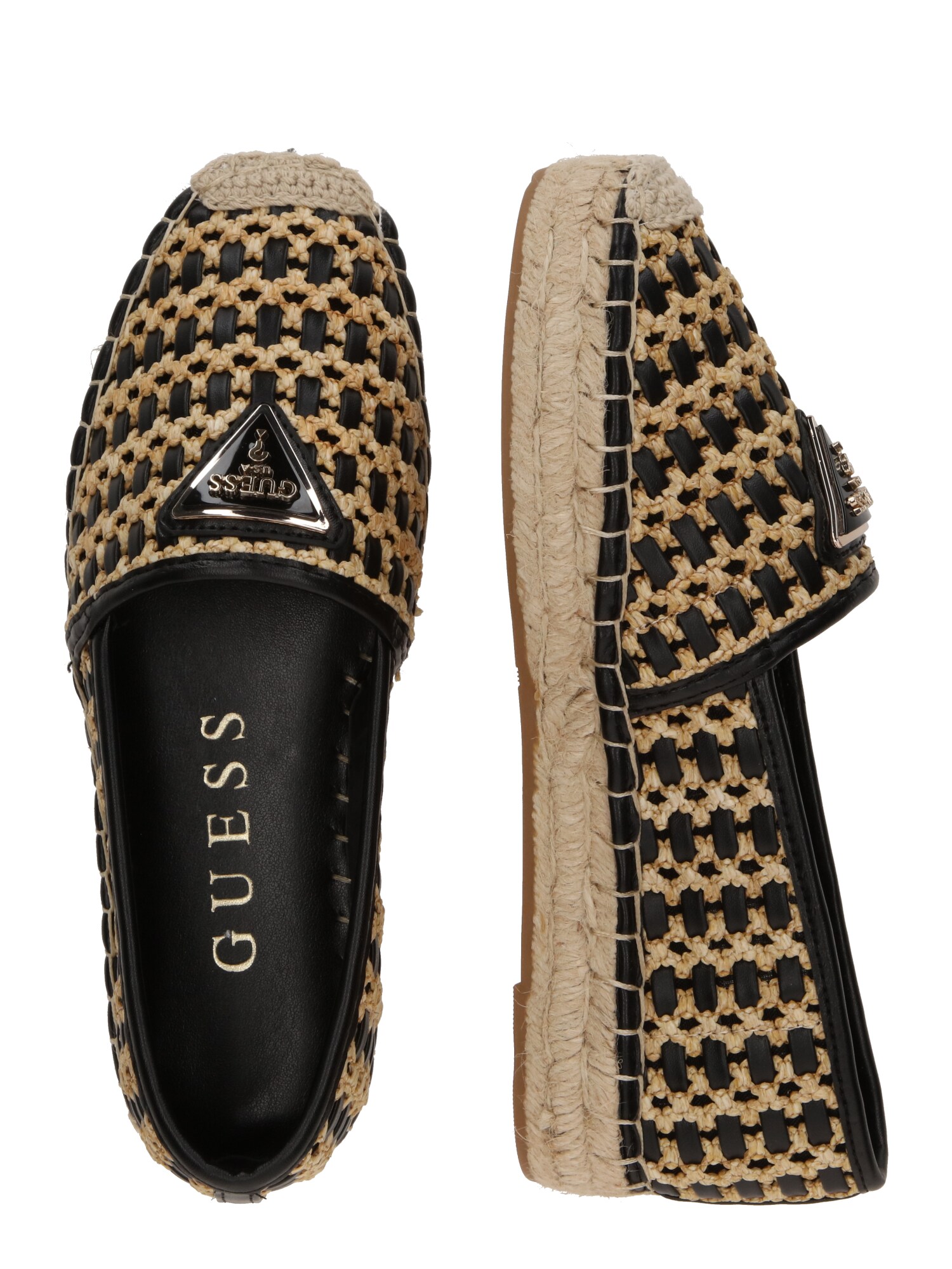GUESS Espadrilles 'JOLANDON'  bézs / fekete termék 2. képe