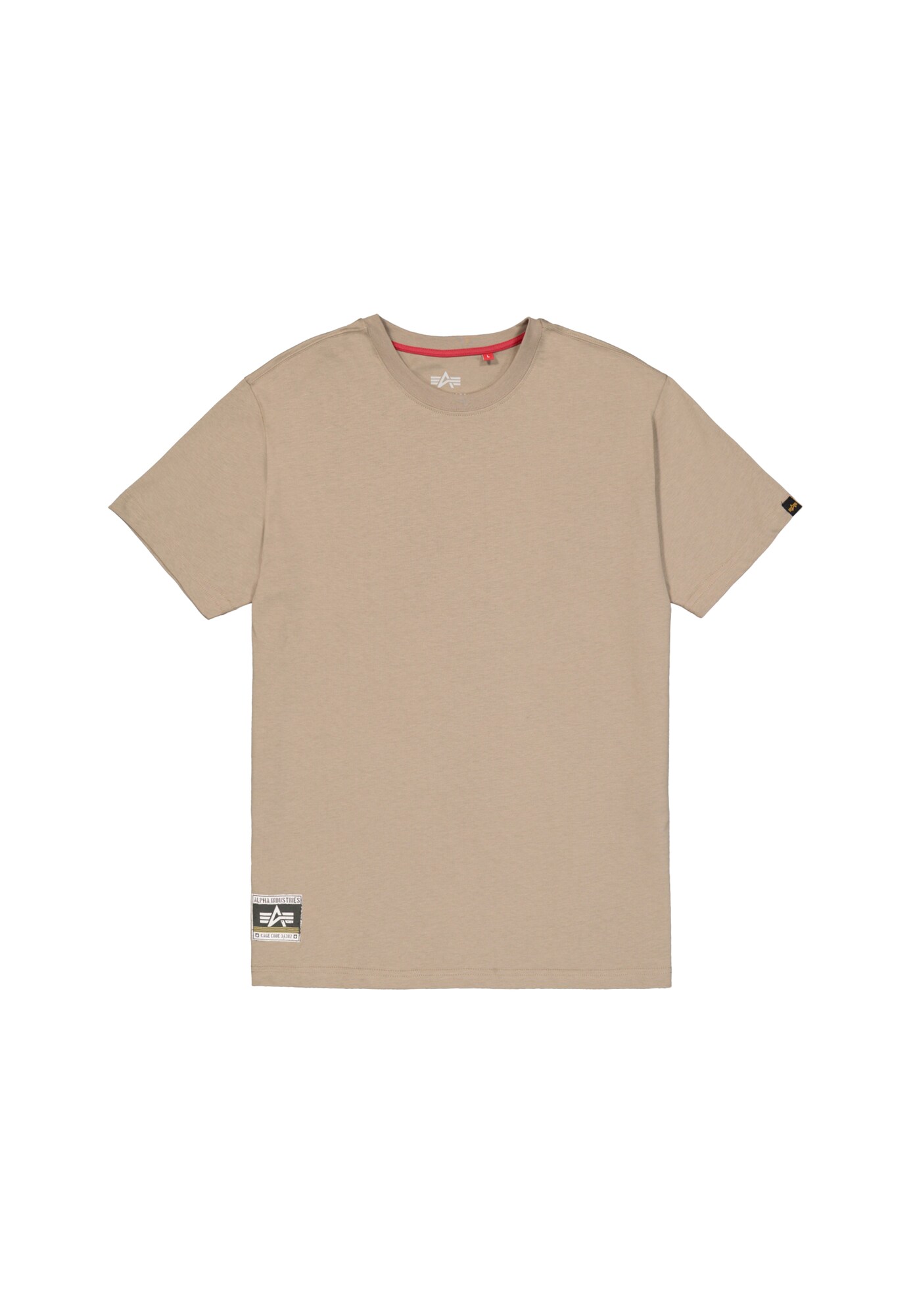 ALPHA INDUSTRIES Tricou nisipiu / galben / negru / alb