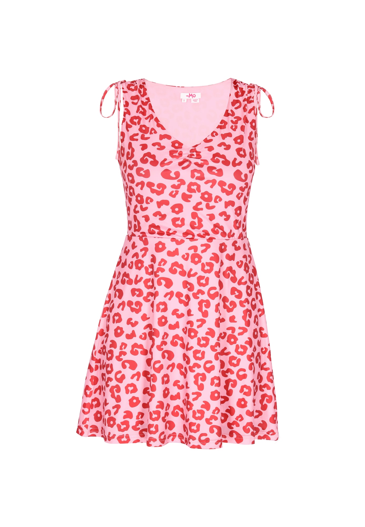MYMO Vestido de verano 'Young Fashion'  rosa pastel / rojo