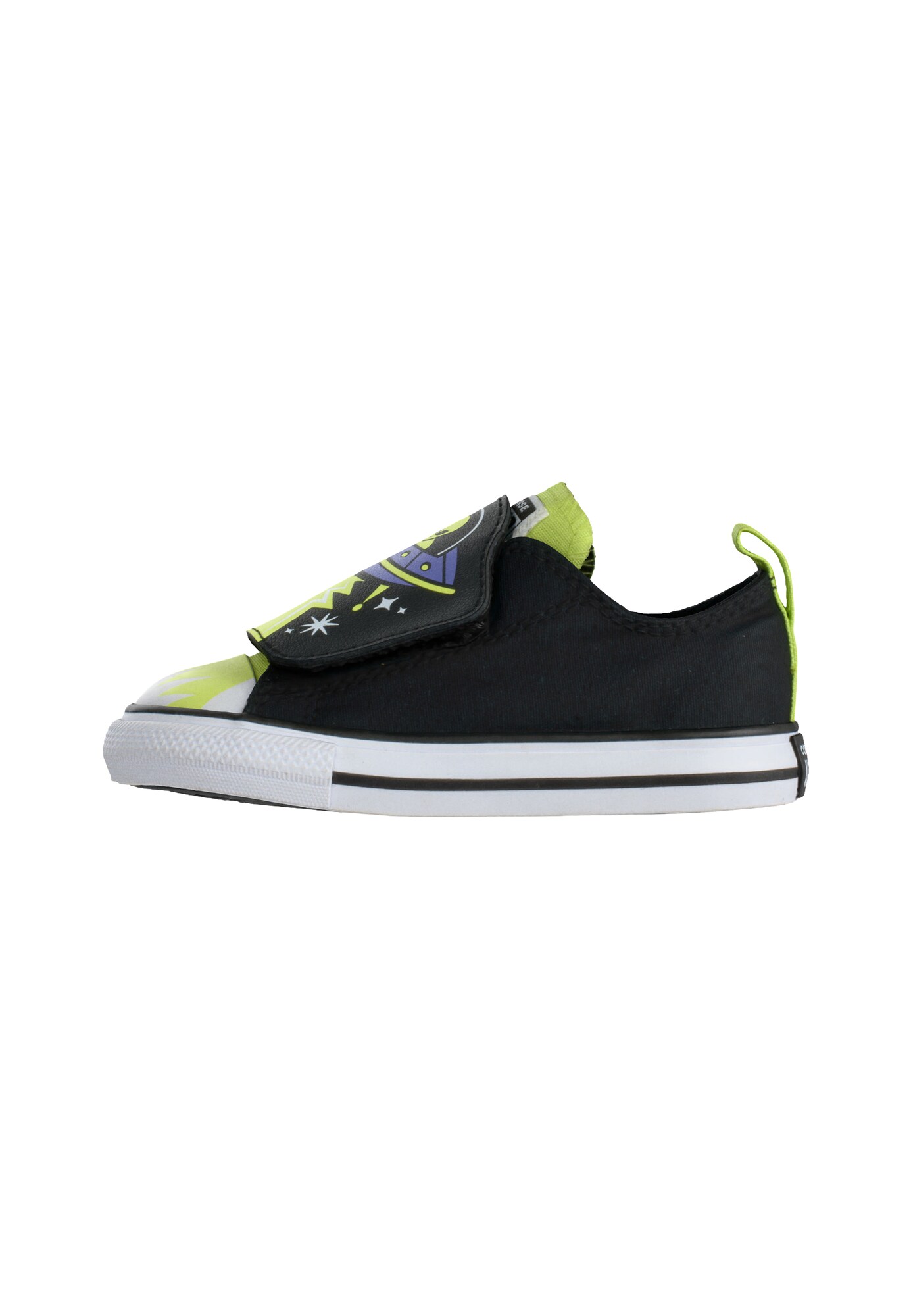 CONVERSE Sneaker CTAS verde neon / albastru violet / negru / alb