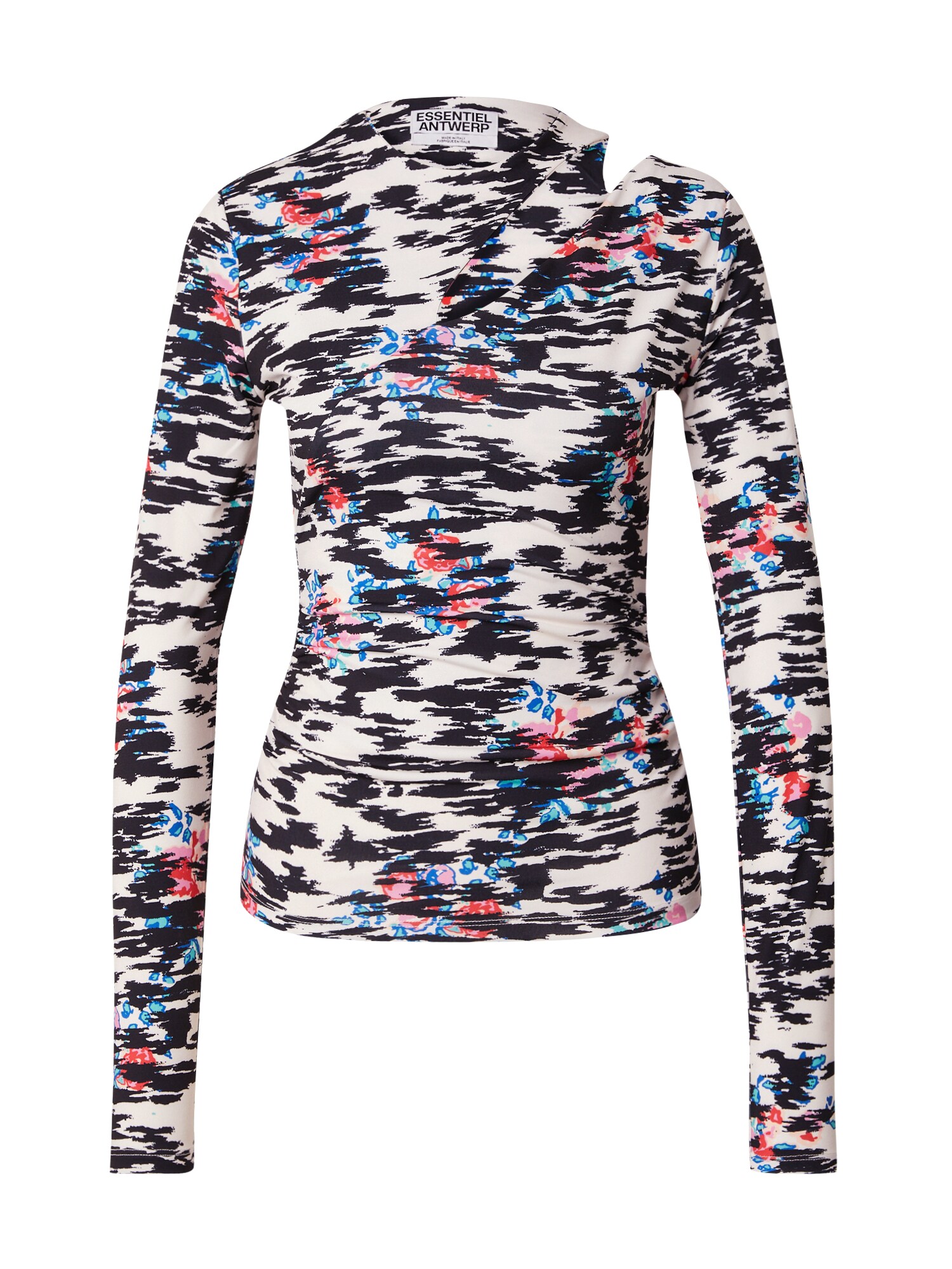 Essentiel Antwerp Tricou Hallas  albastru / roșu / negru / alb