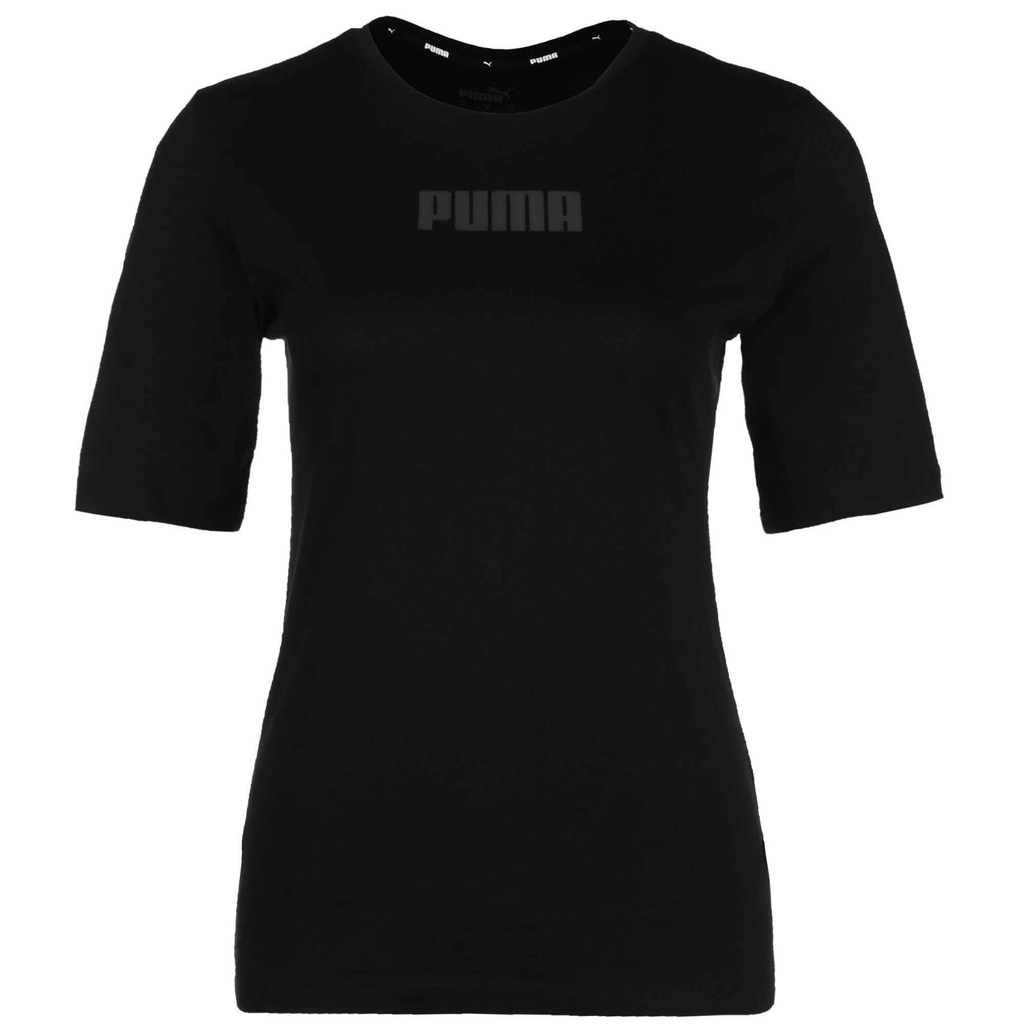 PUMA Sportiniai marškinėliai  juoda / bazalto pilka