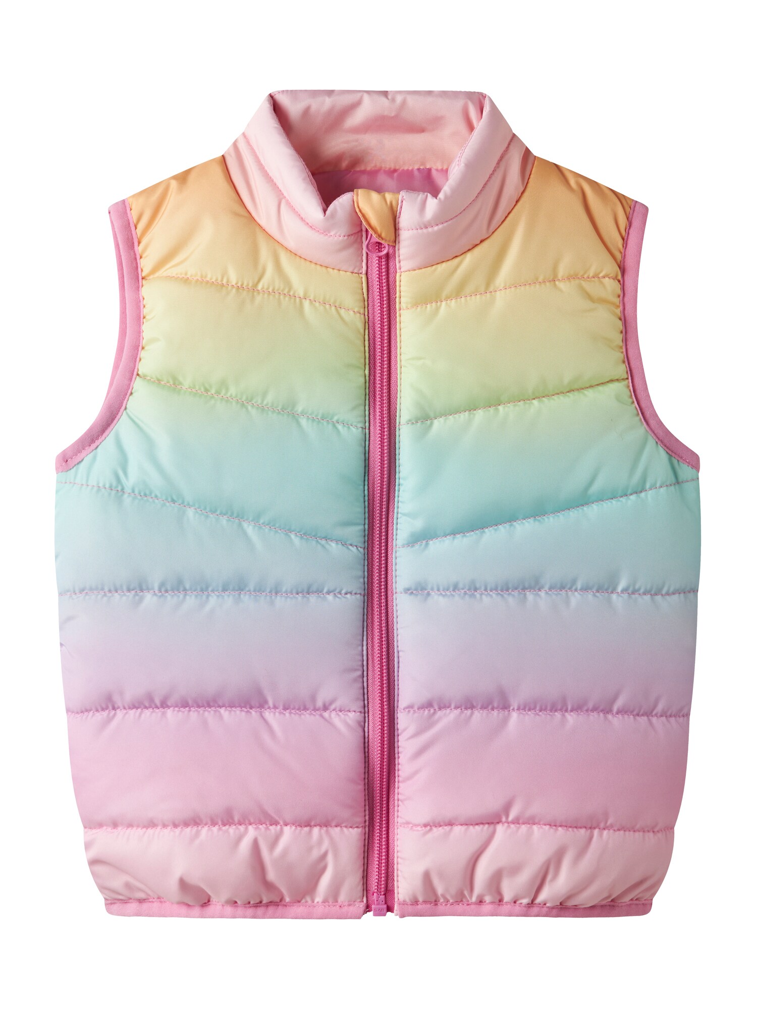 NAME IT Chaleco 'NMFMylane'  azul claro / amarillo claro / rosa