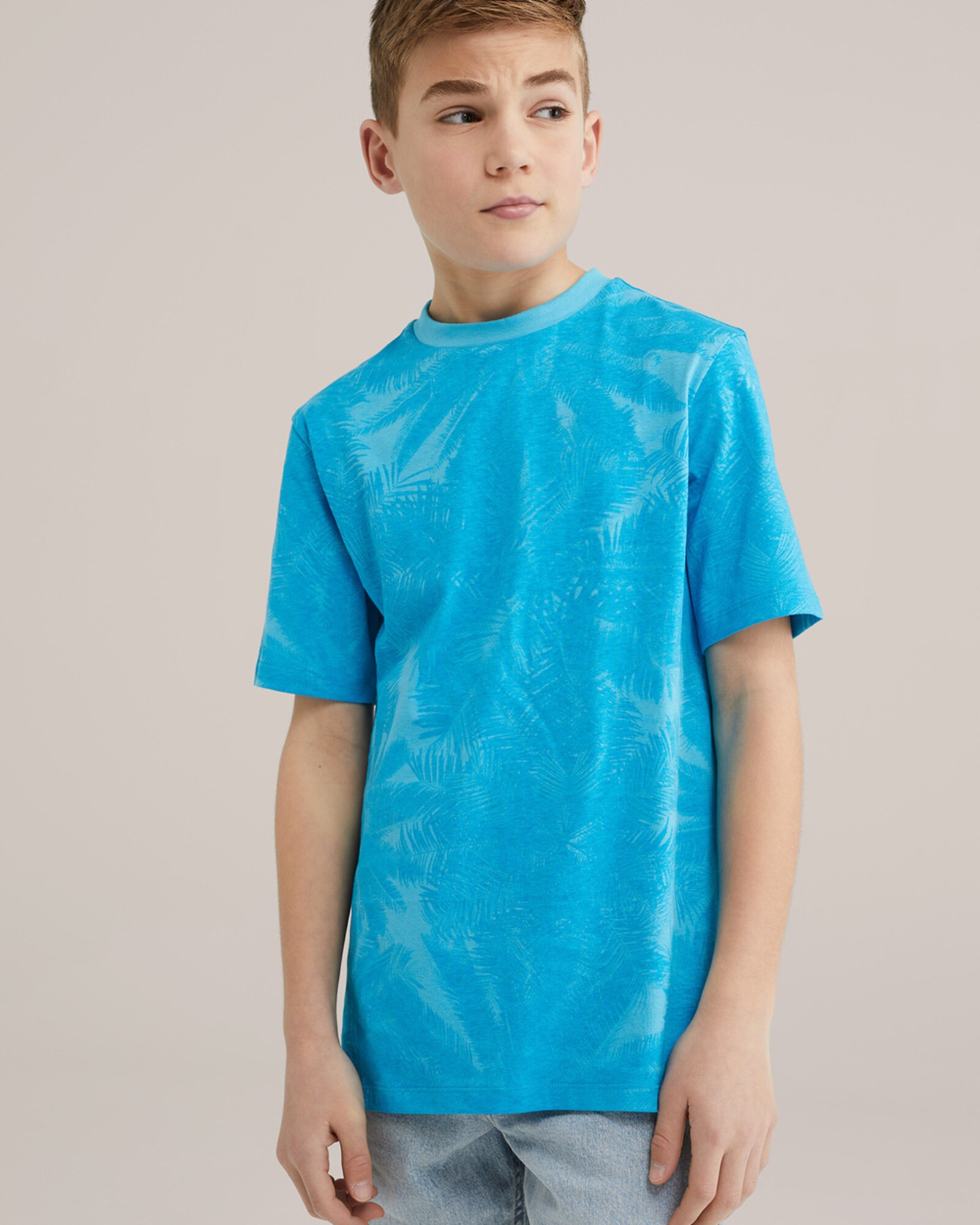 WE Fashion Póló  azúr / égkék termék 2. képe