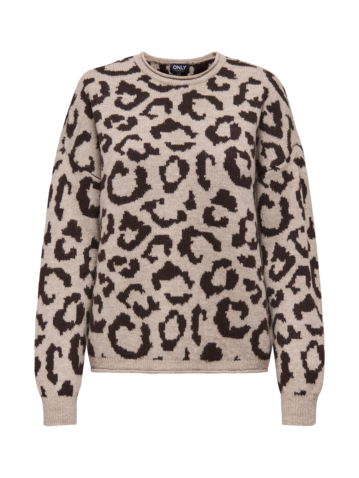 ONLY Jersey 'ONLJADE' beige / marrón oscuro