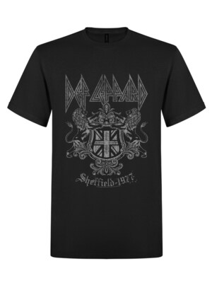 Def Leppard Camiseta 'Def Leppard - Sheffield 1978  T-Shirt'  negro