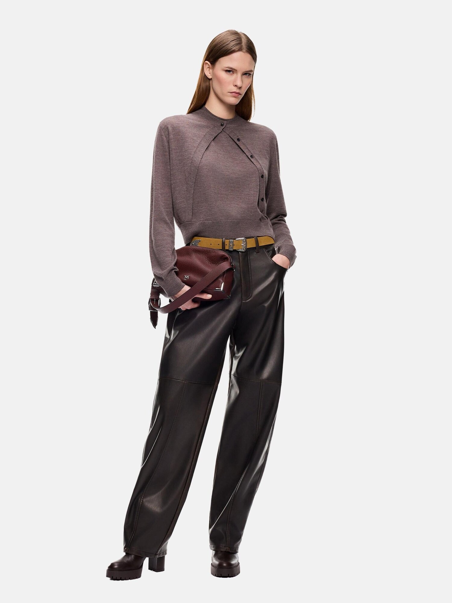 PINKO Jersey gris – imagen 3