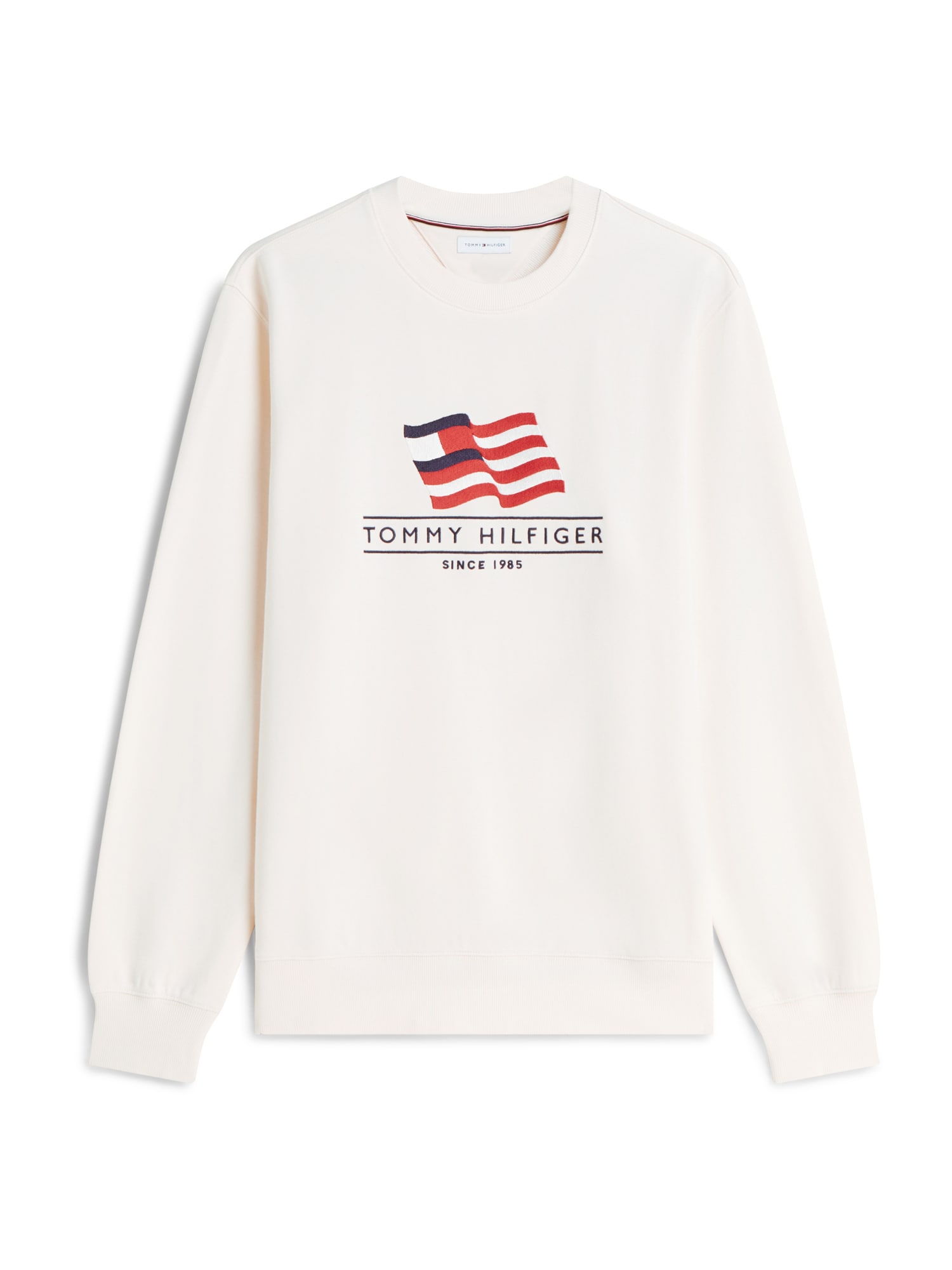 TOMMY HILFIGER Bluză de molton  galben deschis / roșu / negru
