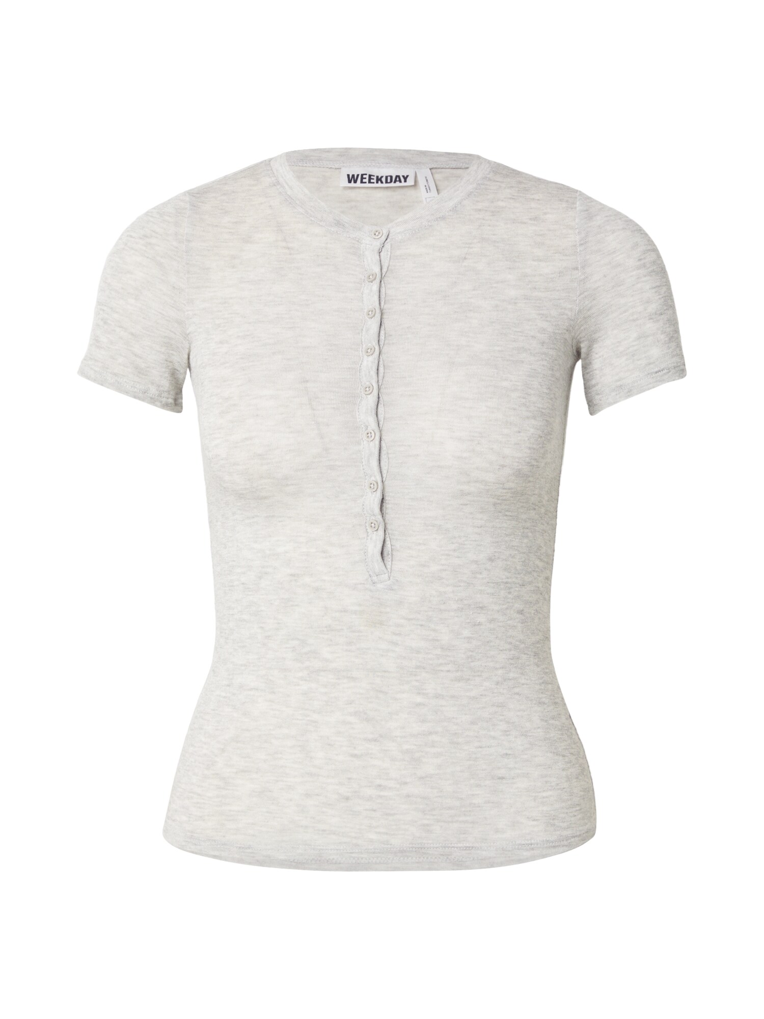 WEEKDAY Tricou Henny gri amestecat