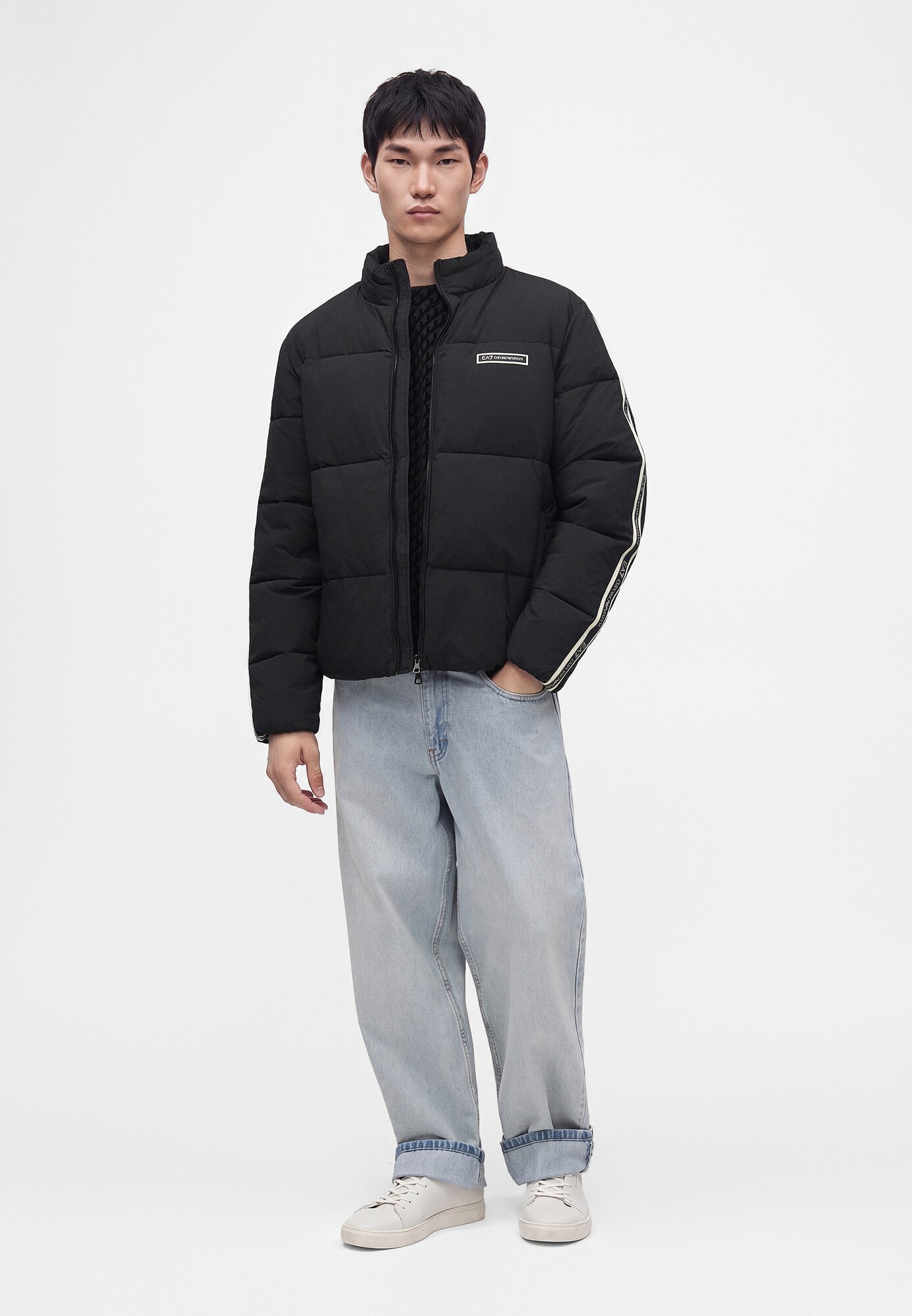 EA7 Emporio Armani Chaqueta de entretiempo  negro – imagen 4