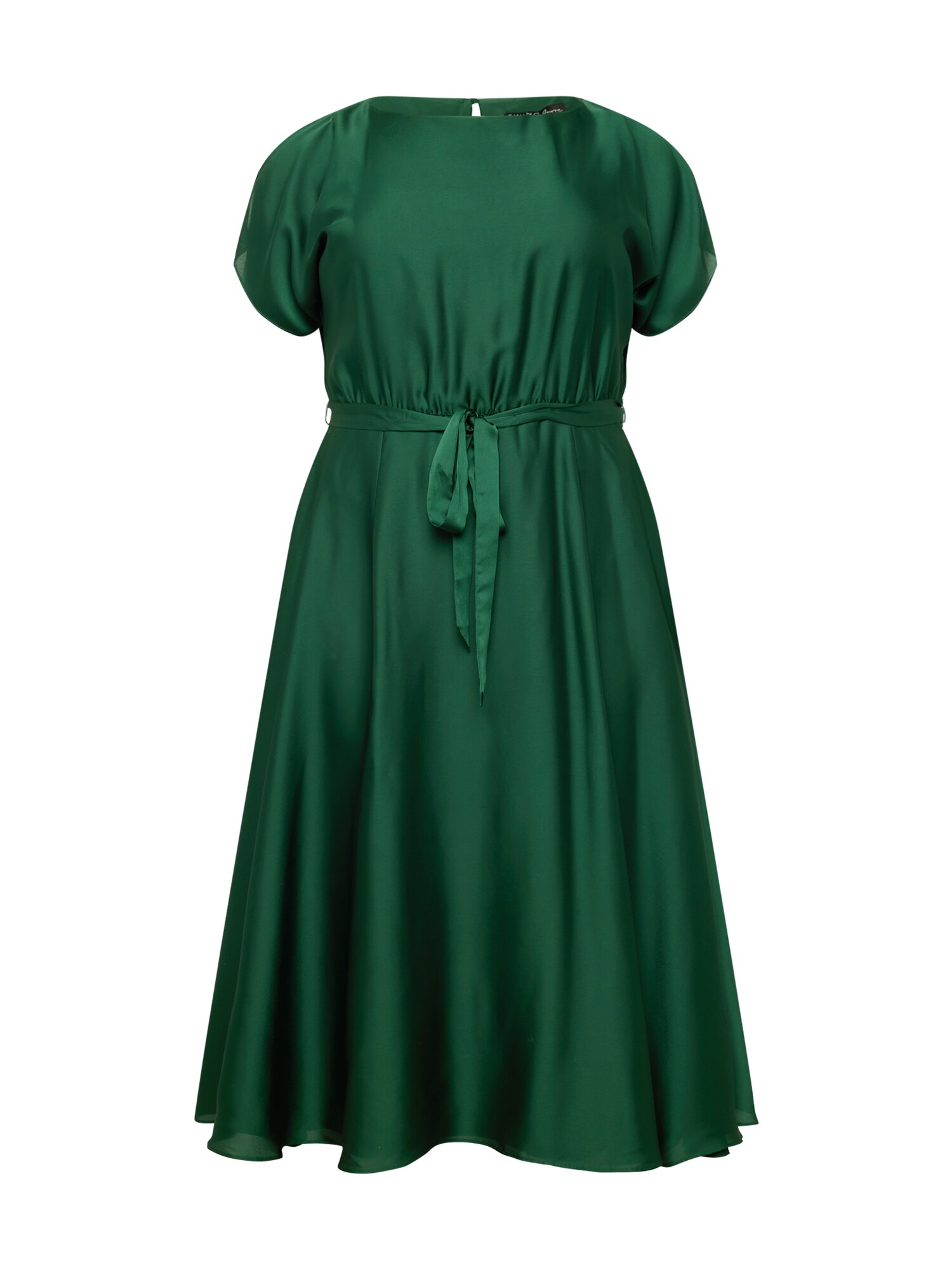 SWING Curve Kokteilinė suknelė smaragdinė spalva