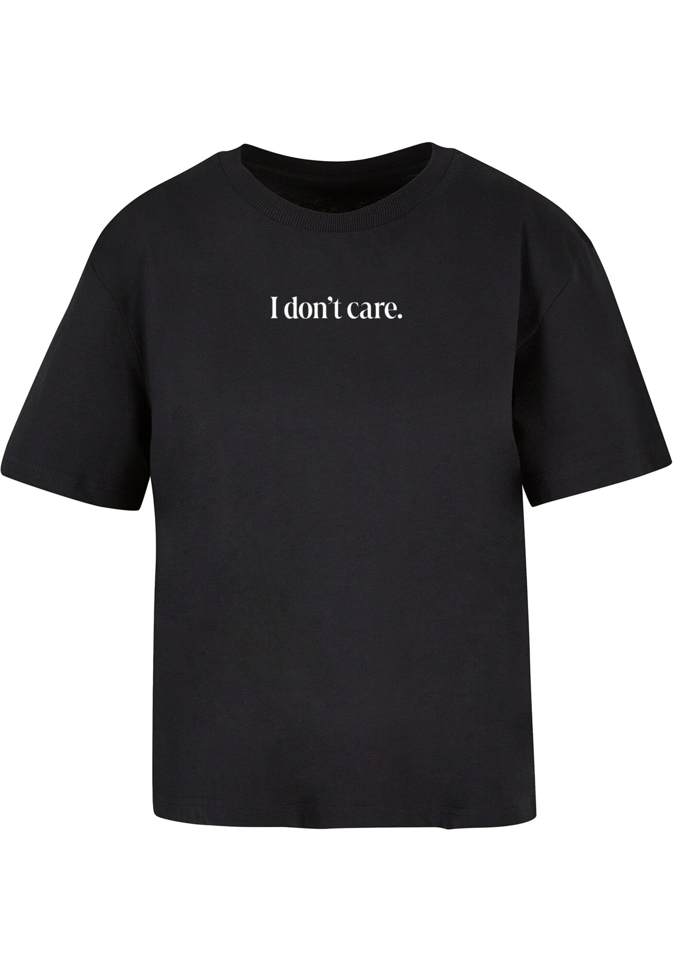 Miss Tee Tricou I Don´t Care  negru / alb