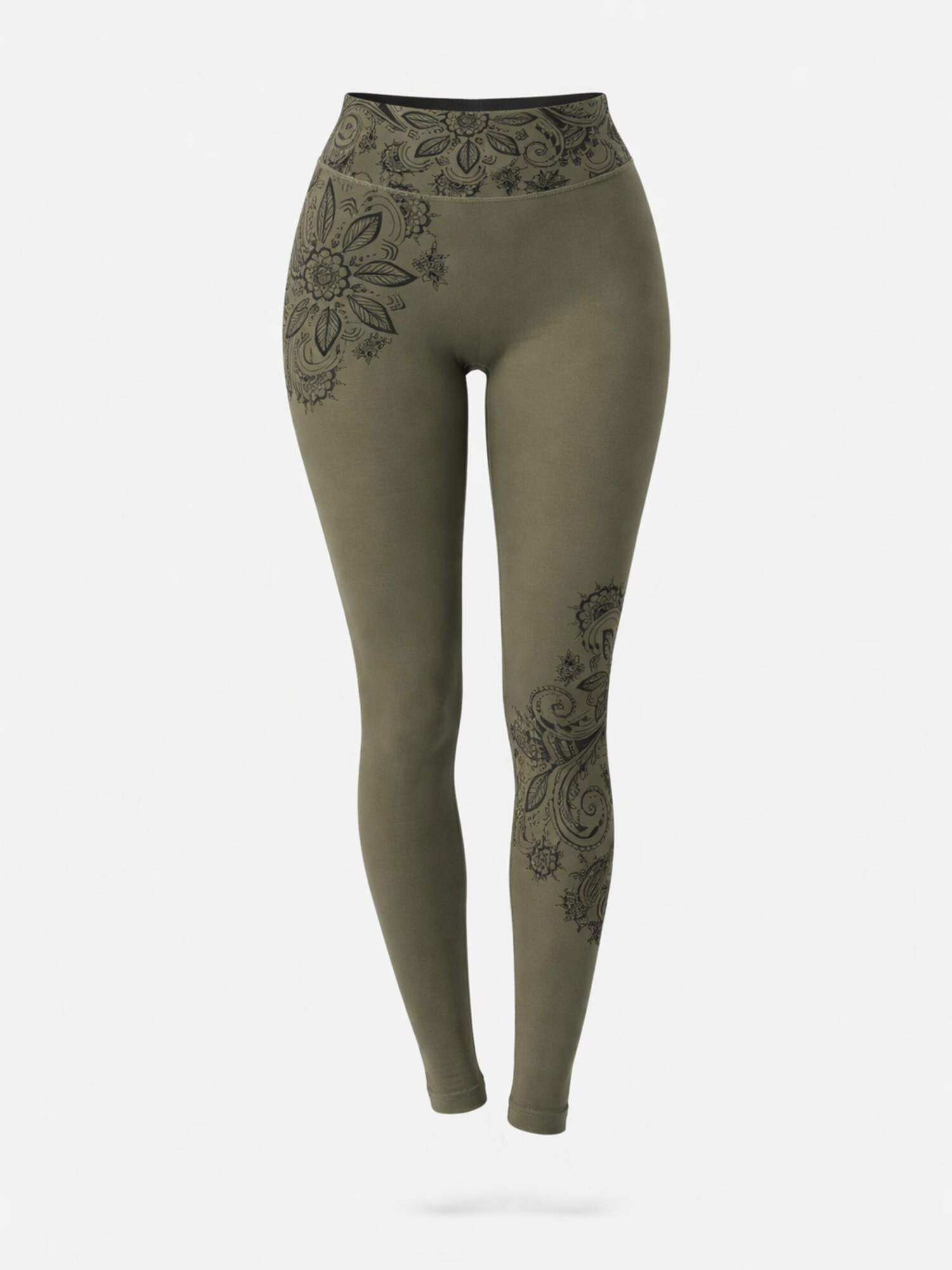 LEAFLETIC Leggings 'Leafletic Women’s Long Length Legging' oliva