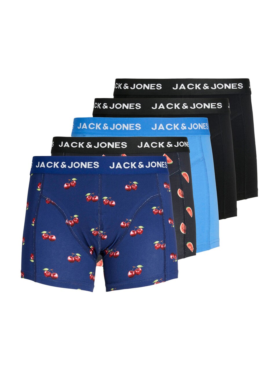 Boxershorts 'JACTHOR' marinblå / azur / svart
