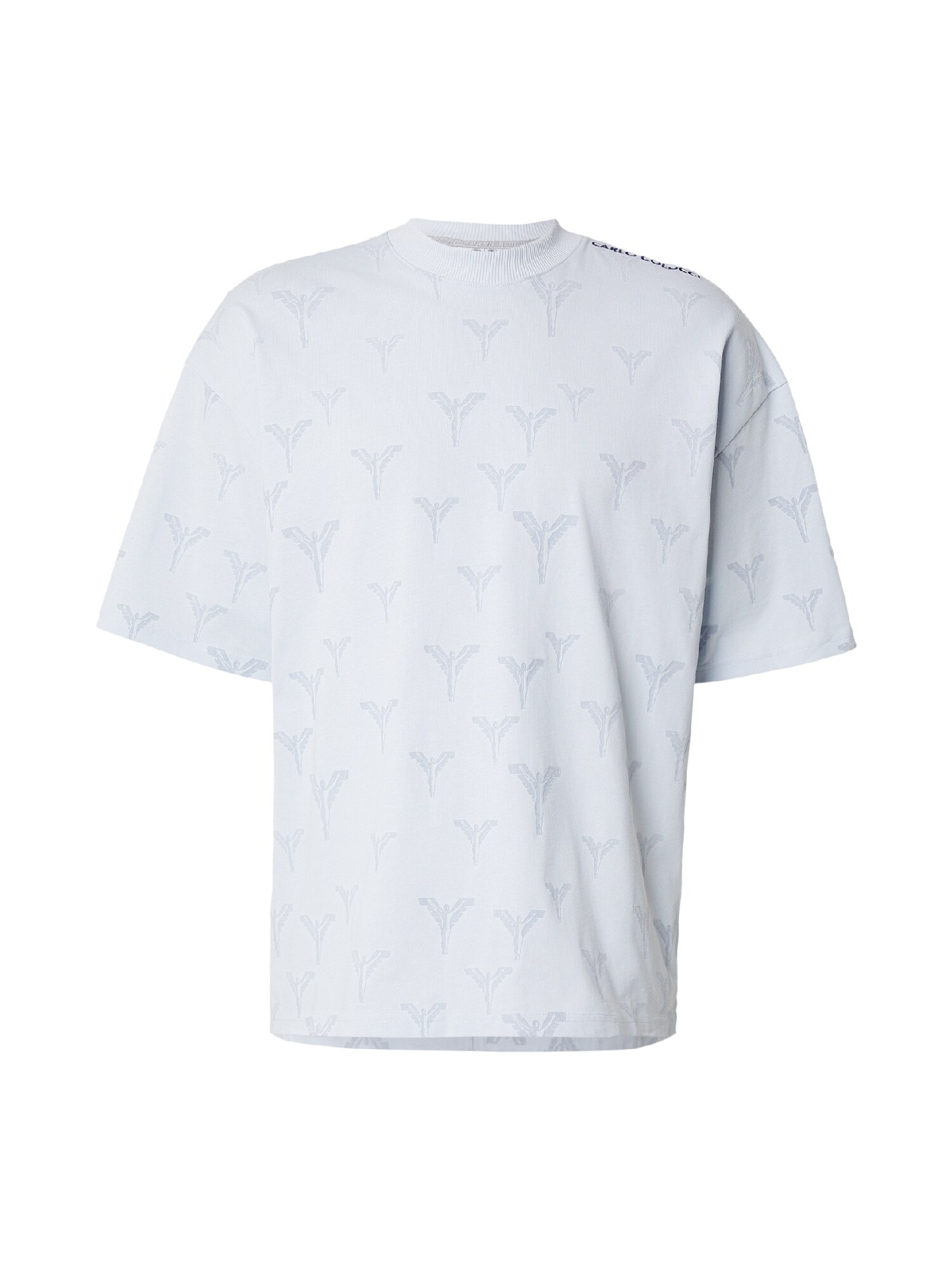 Carlo Colucci Tricou Fasan  albastru fumuriu / albastru deschis