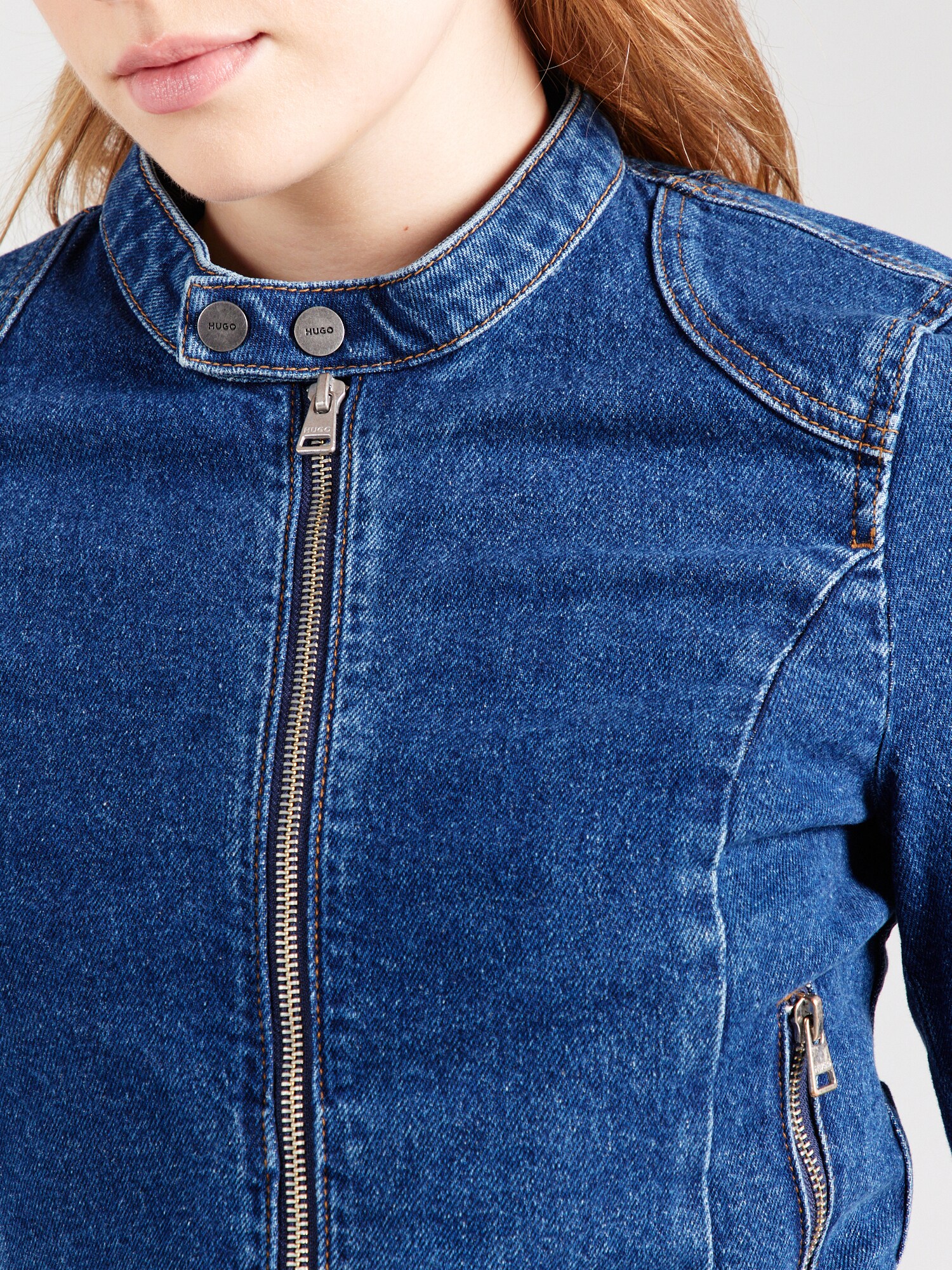 HUGO Prechodná bunda 'Garley' modrá denim (obrázok 5)