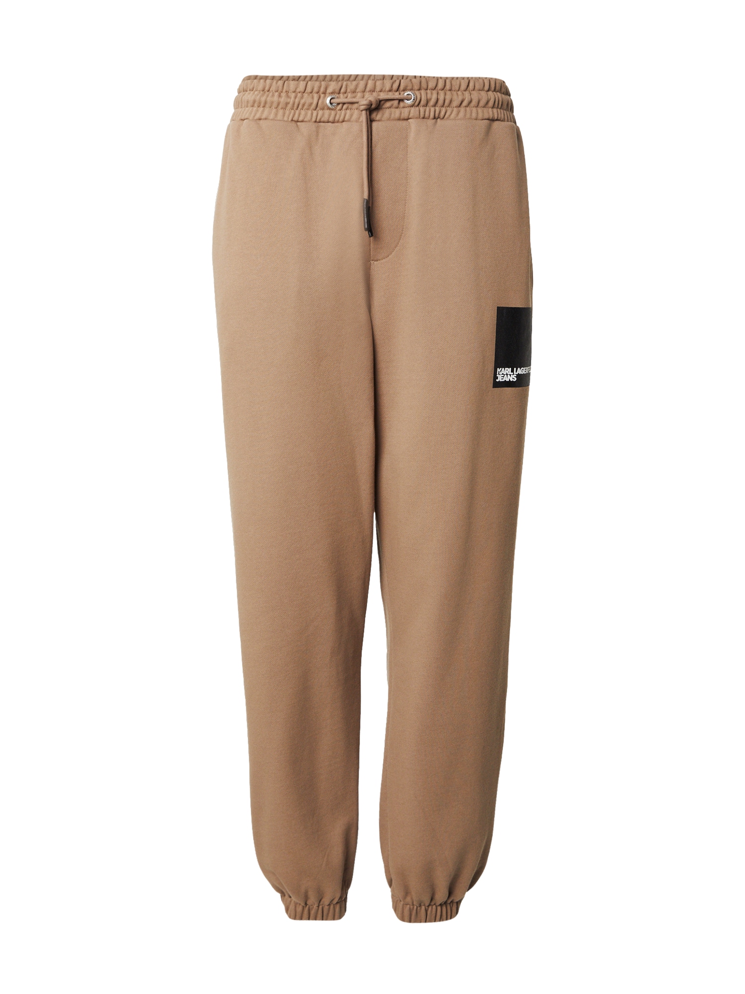 KARL LAGERFELD JEANS Pantaloni  brocart / negru / alb