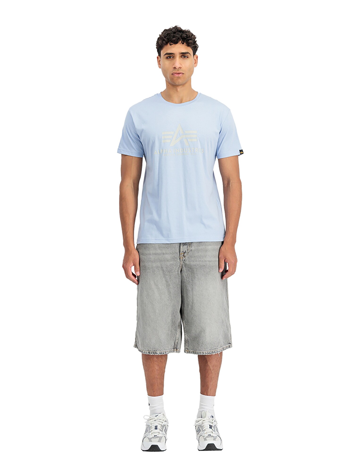 ALPHA INDUSTRIES Camiseta azul claro – imagen 3