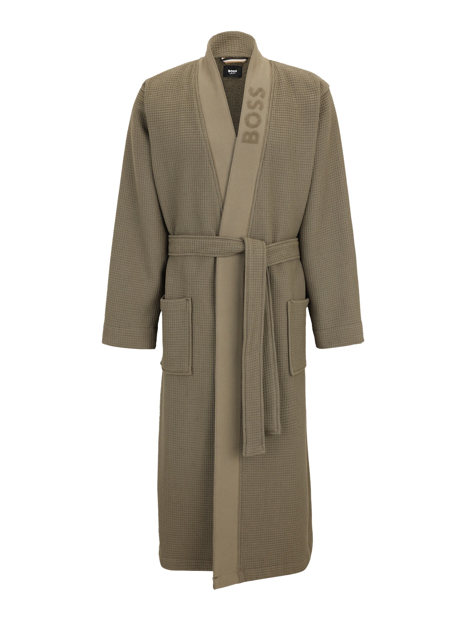 BOSS Halat de baie lung  maro cappuccino