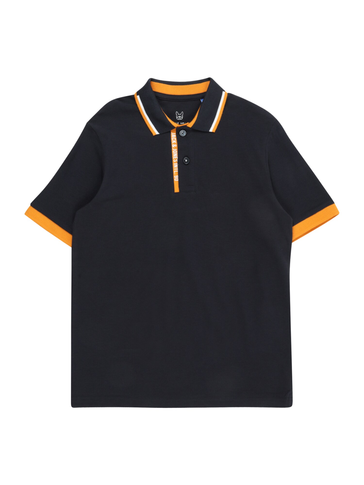 Jack & Jones Junior Tričko 'JJSTEEL'  námornícka modrá / oranžová