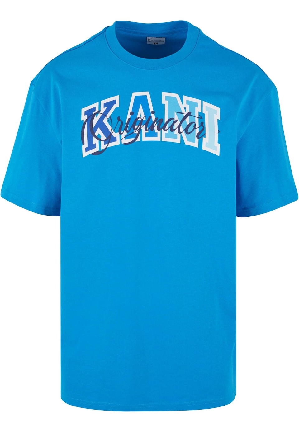 T-shirt 'Originator' marinblå / azur / himmelsblå