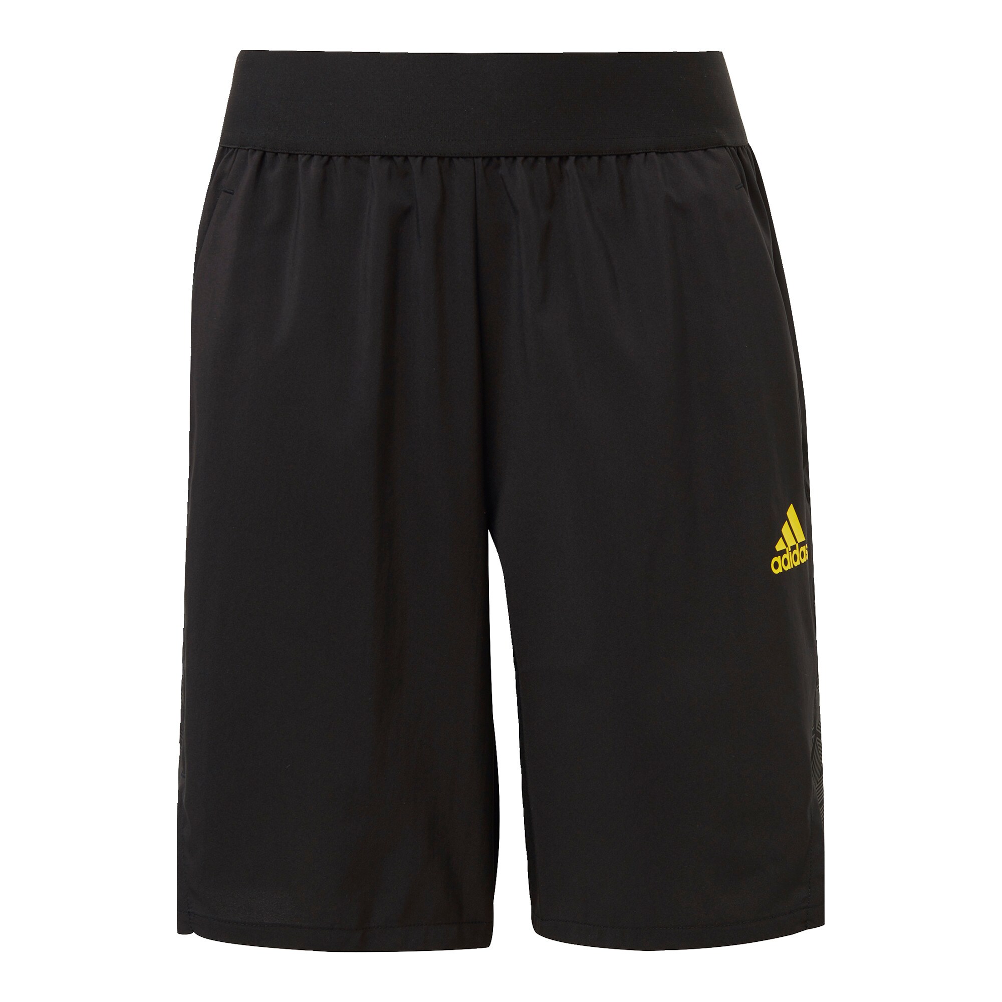 ADIDAS PERFORMANCE Sportinės kelnės 'Predator'  juoda / geltona / pilka