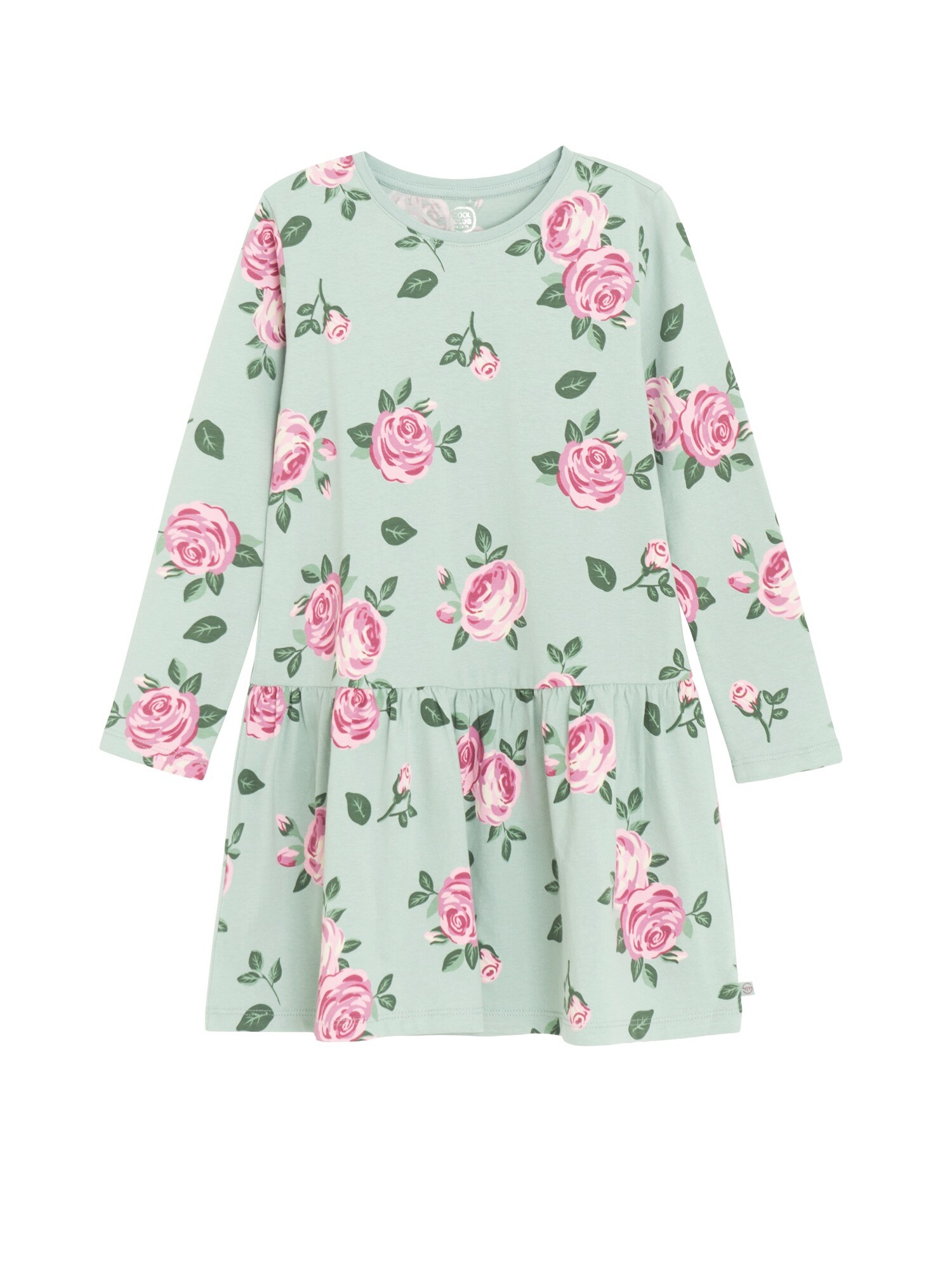 Cool Club Rochie  verde / verde mentă / roz / magenta