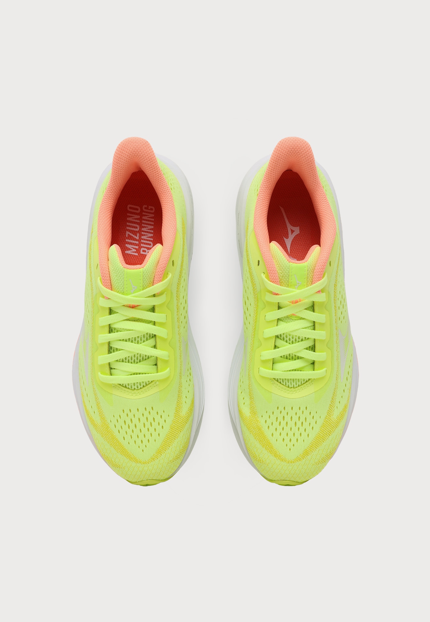 MIZUNO Zapatillas de running lima / lima / blanco – imagen 3