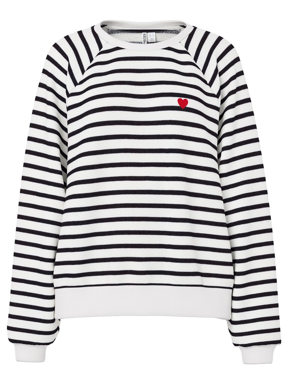 Sweatshirt 'PCGreta' röd / svart