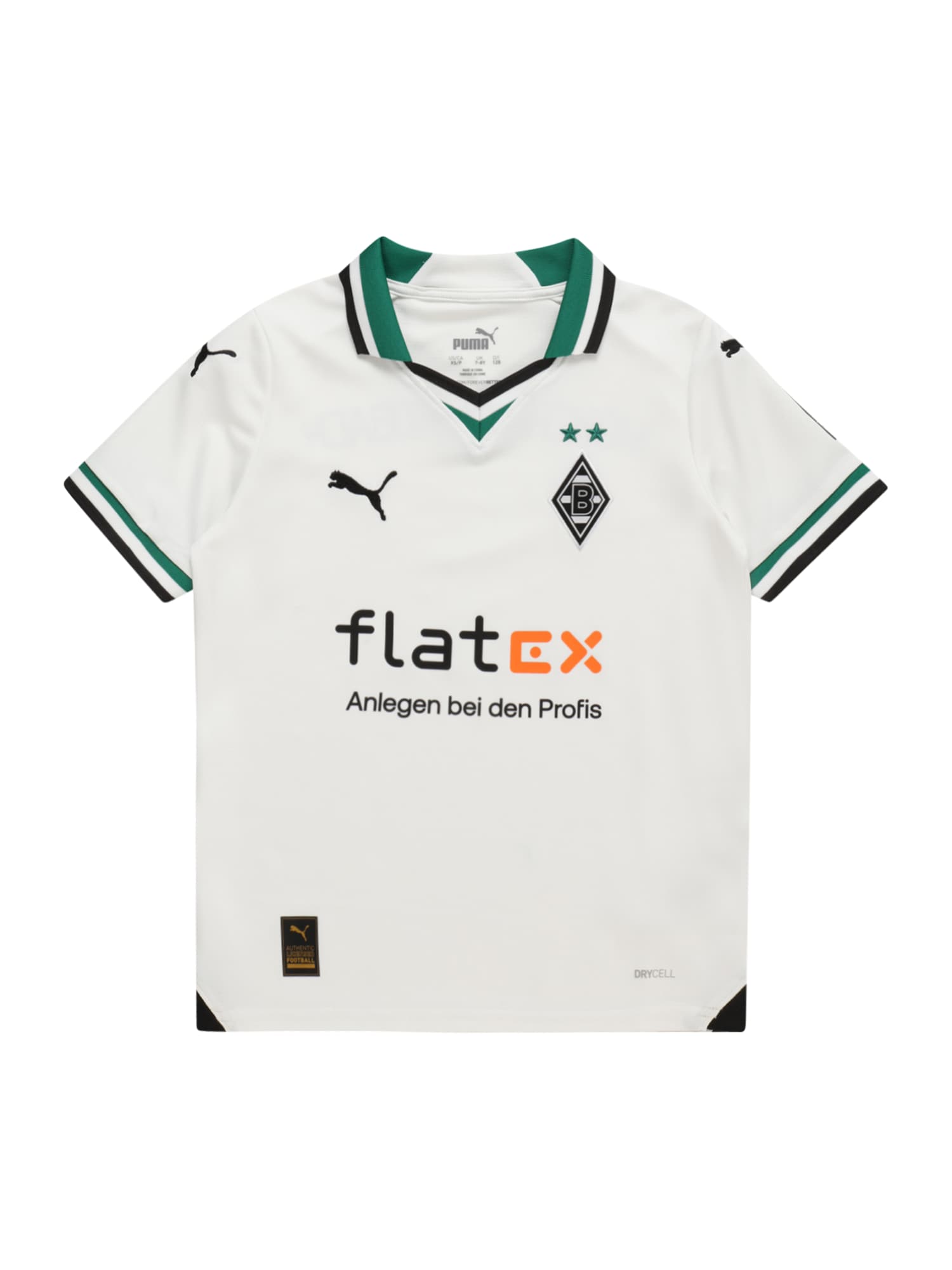 PUMA Funkčné tričko 'Borussia Mönchengladbach'  zelená / oranžová / biela
