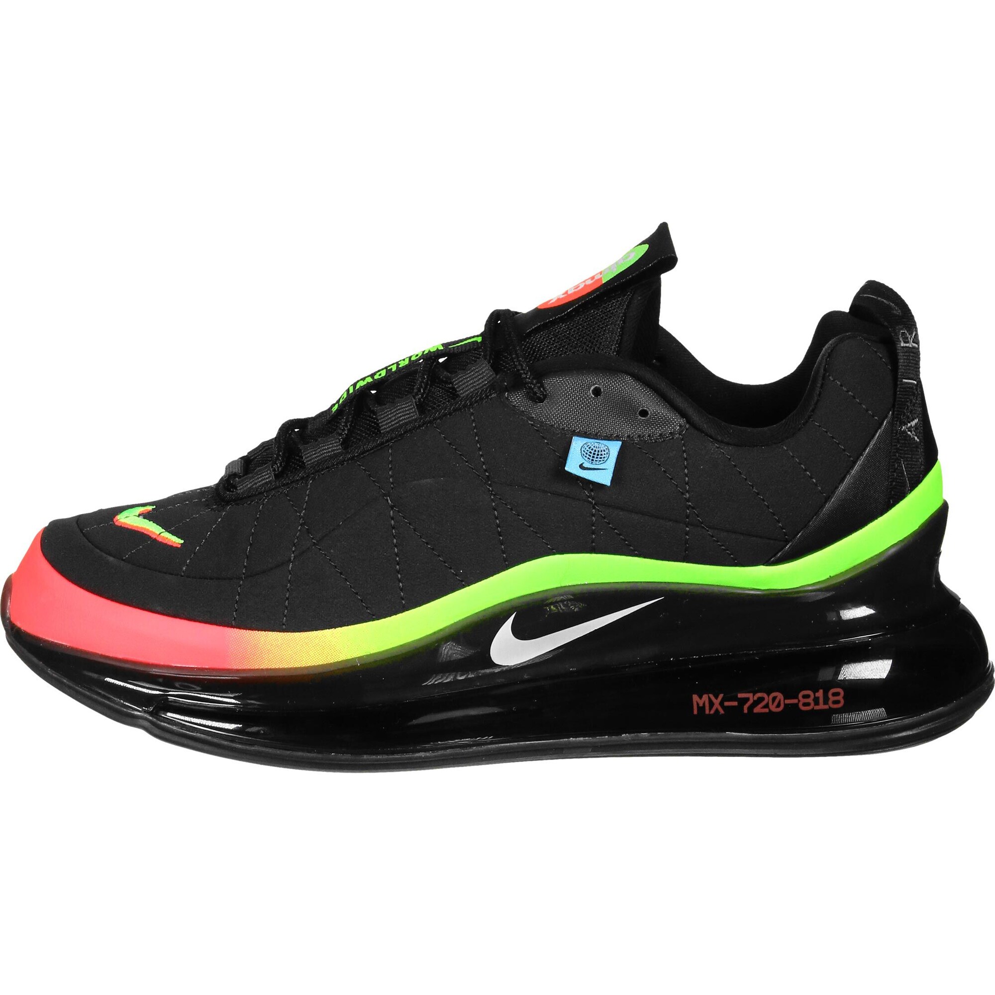 NIKE Sportiniai batai ' MX-720-818 Worldwide '  juoda / neoninė žalia / neoninė raudona