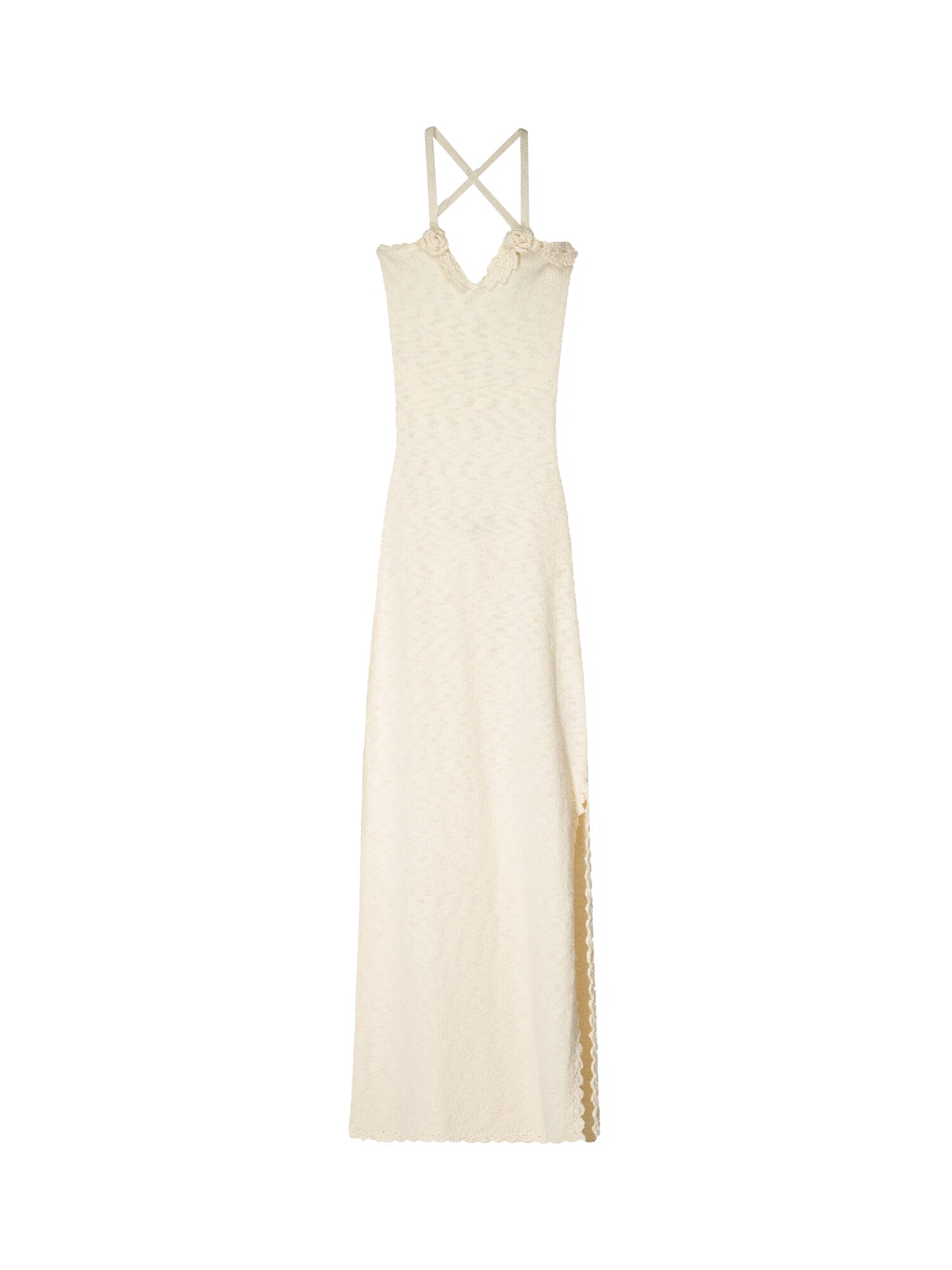 Bershka Rochie tricotat  bej deschis