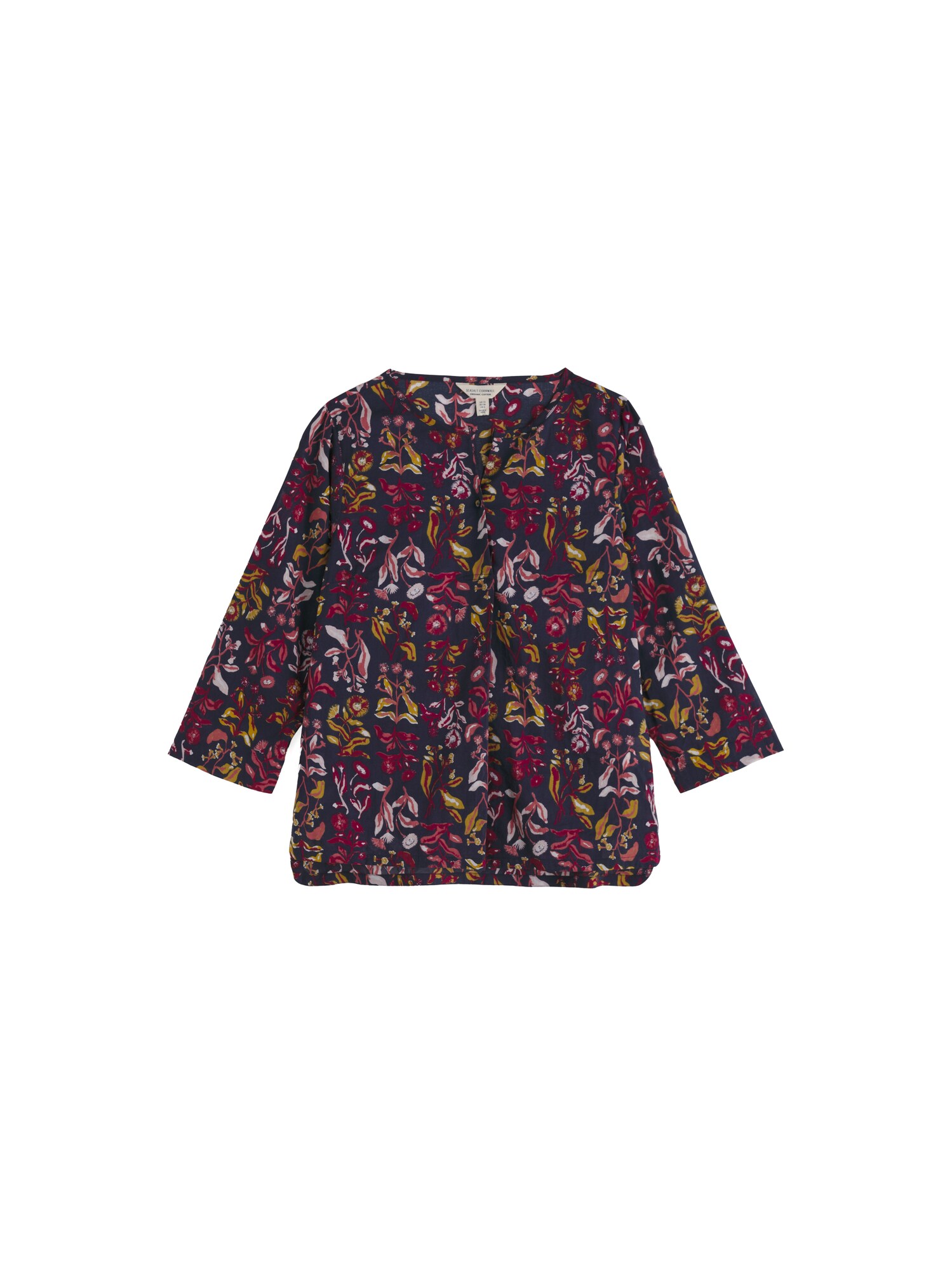 Seasalt Cornwall Blusa 'Watercolour Sketch' marino / oliva / magenta / altrosa