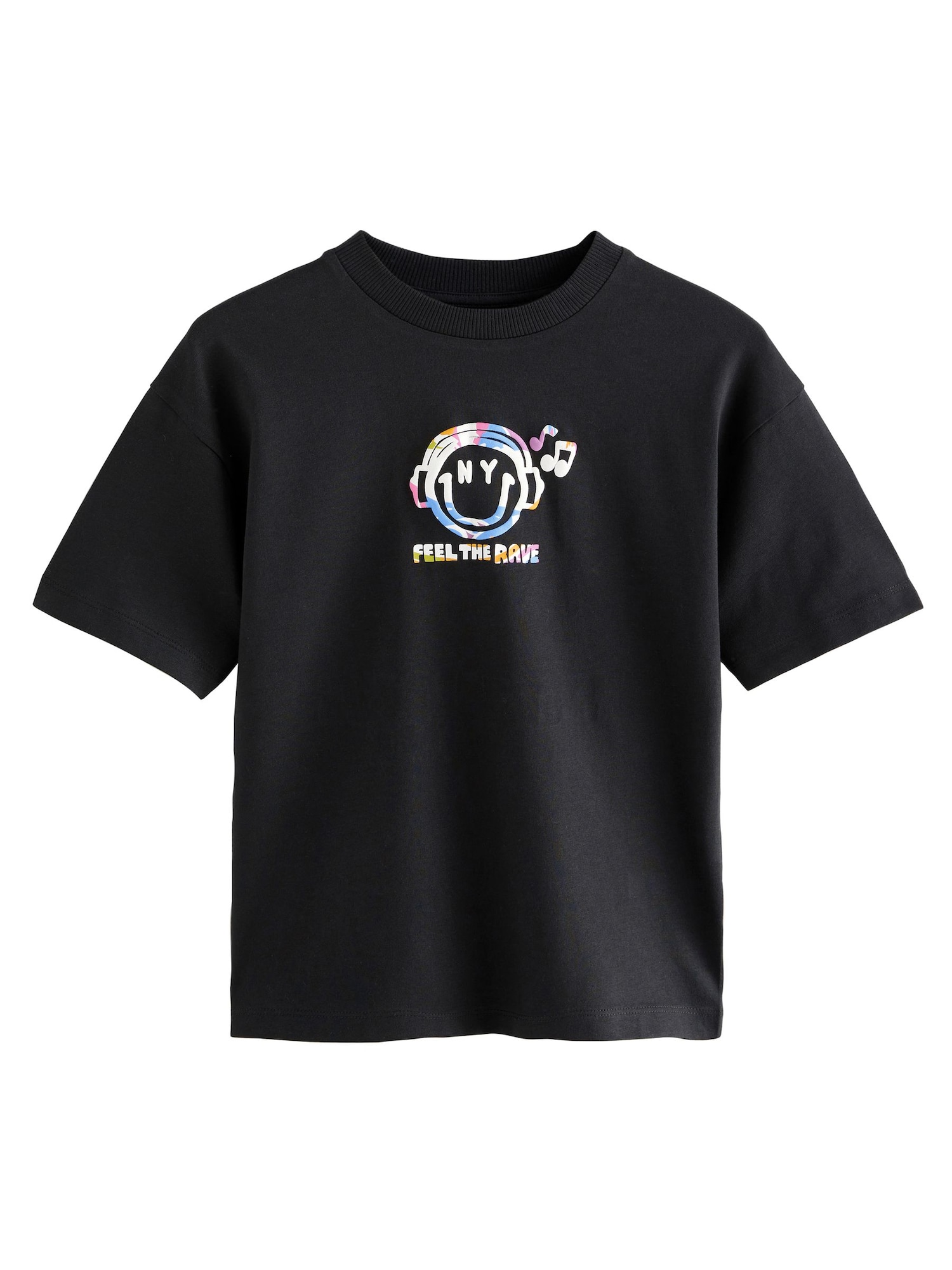 Next Tricou  lila / portocaliu / negru / alb