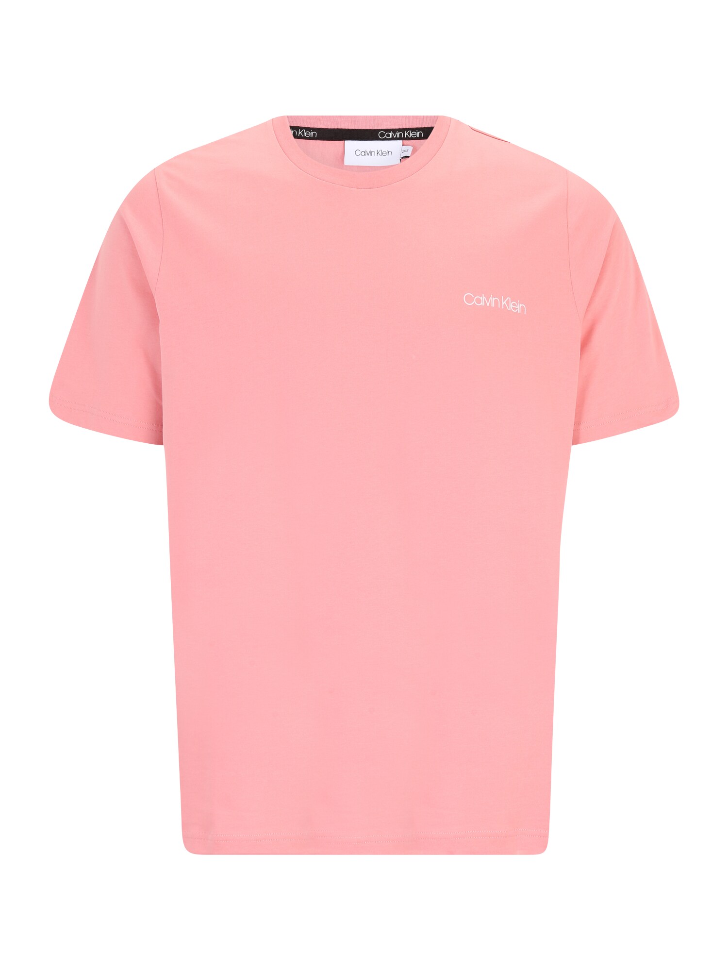 Calvin Klein Big & Tall Marškinėliai šviesiai rožinė / balta