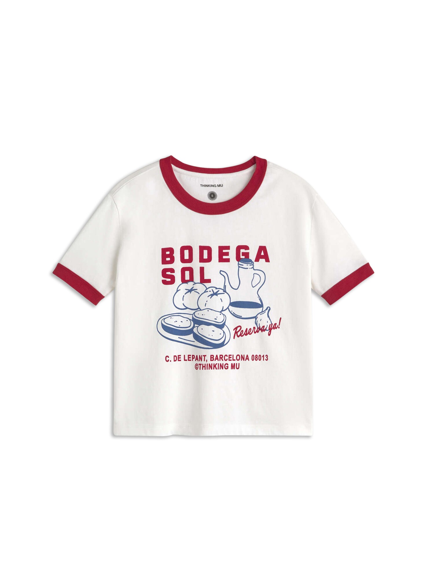 Thinking MU Tricou 'ZOWIER'  albastru / roșu / alb