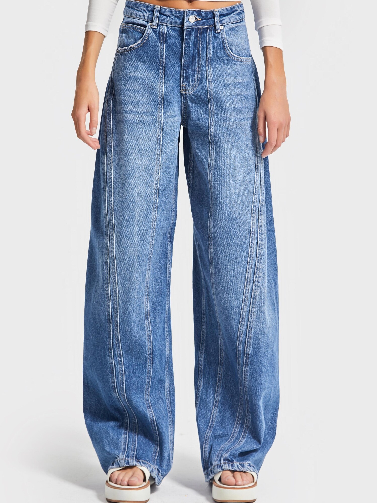 It's Basic Its Basic Jeans Straight Mid Rise Jeans (Lenght 30)