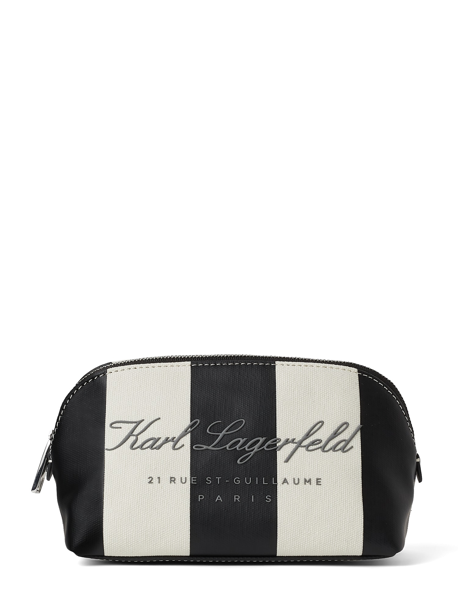 Karl Lagerfeld Paplūdimio krepšys pilka / juoda / balta
