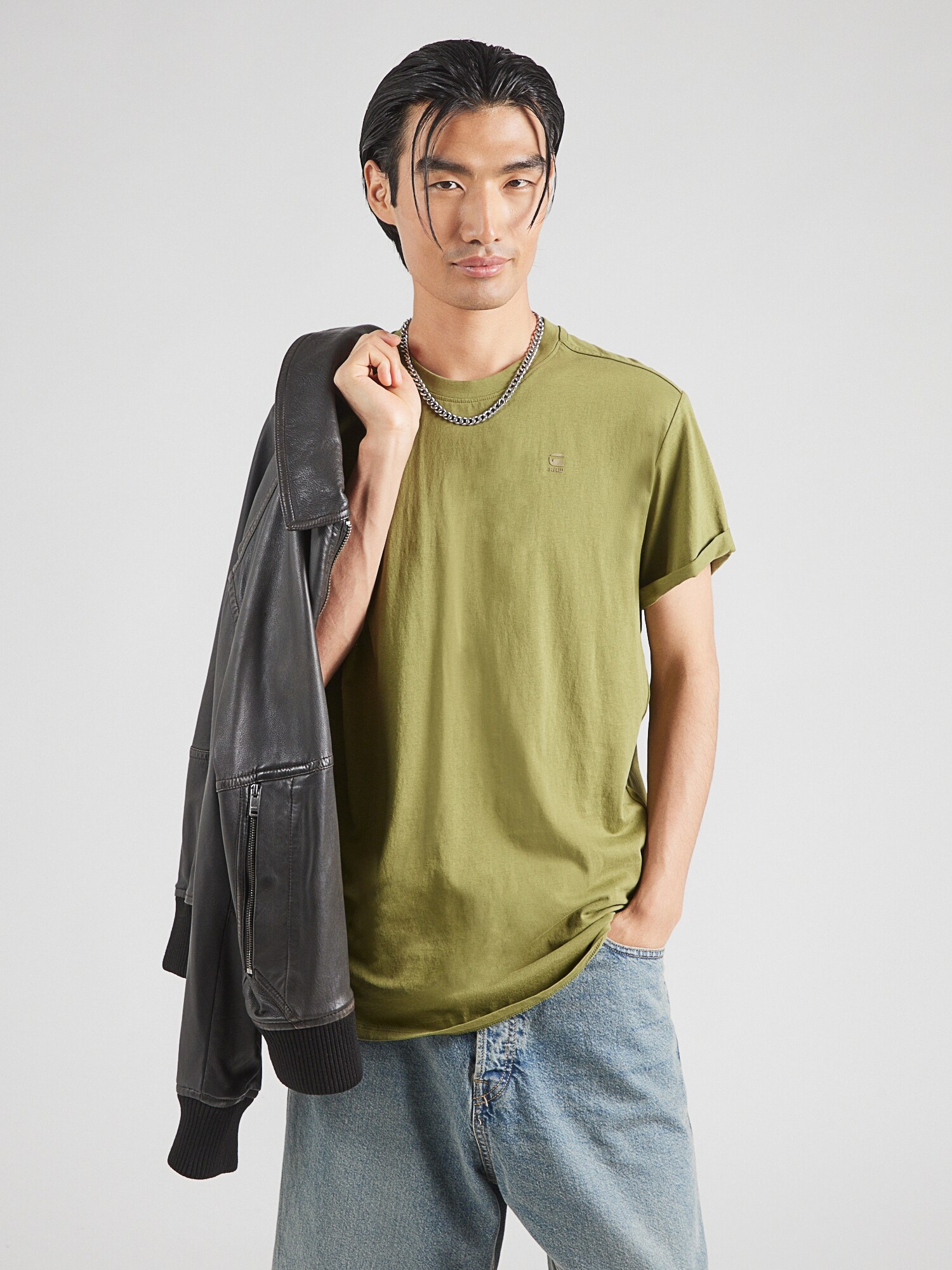 G-STAR Póló 'Lash'  khaki termék 2. képe