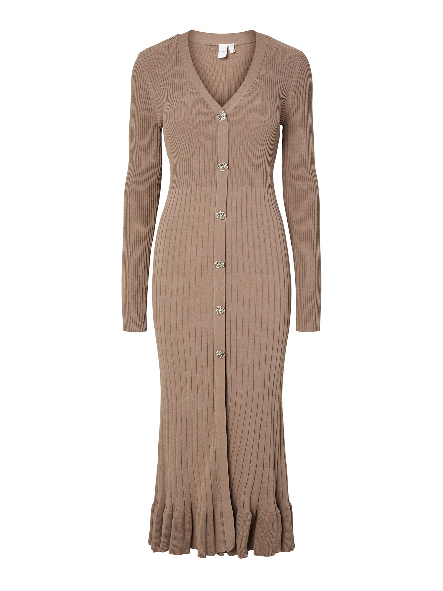 YAS Vestido de punto 'YASMikla'  taupe